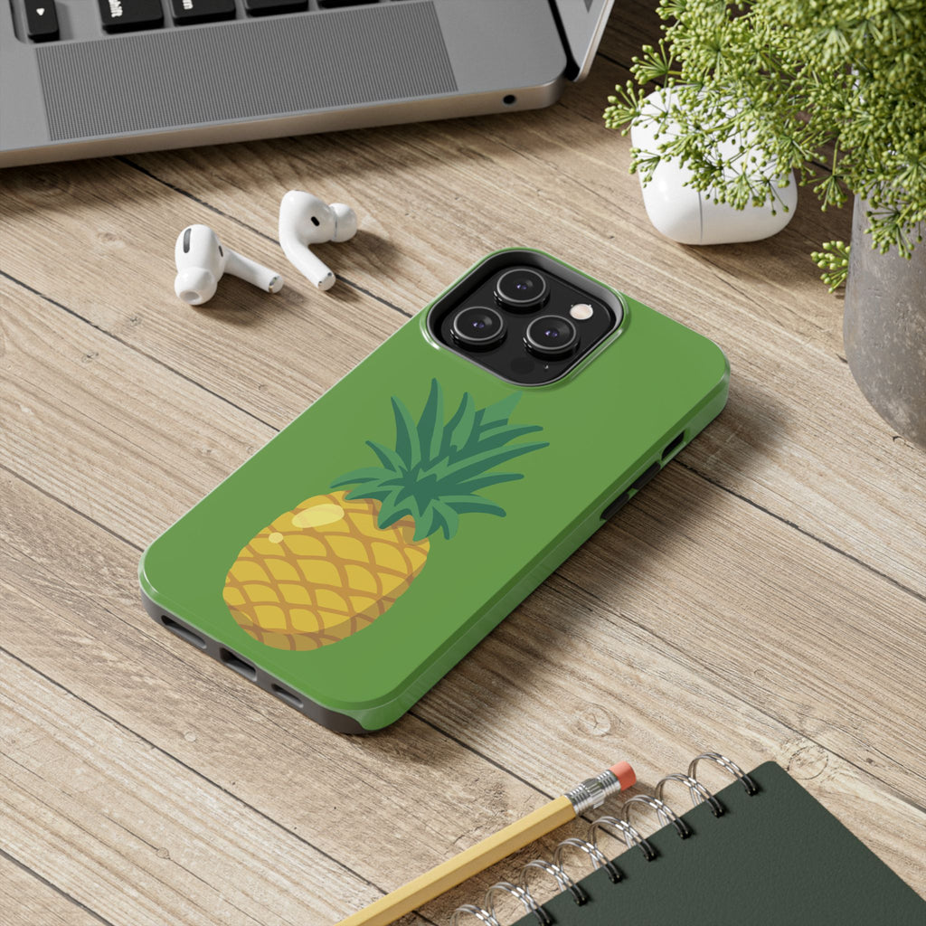 Pineapple Tough Phone Case — Tropical Green Protective Phone Cover