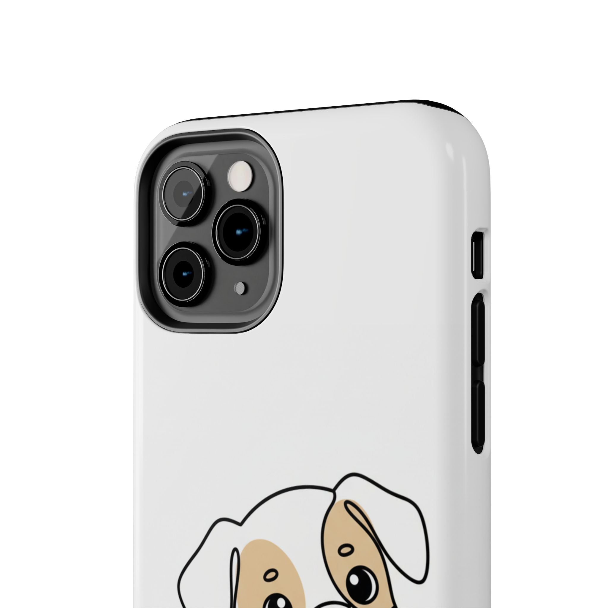 Cute Puppy Tough Phone Case – Cartoon Dog Protective Phone Cover