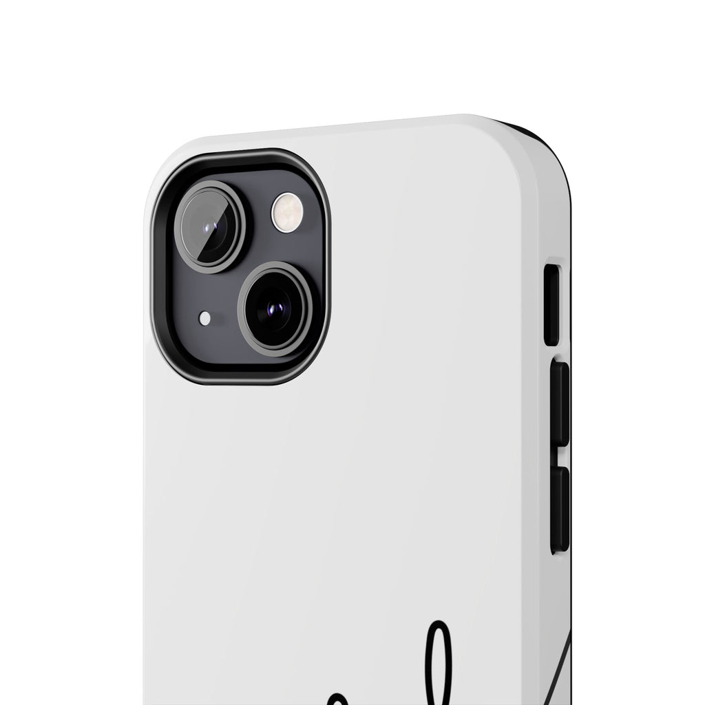 Joyful Tough Phone Case — Minimal Script Protective Phone Cover