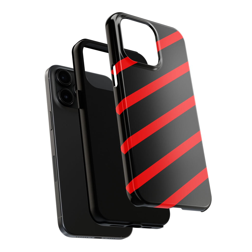 Copy of Tough Phone Case — Blue Diagonal Stripe Shockproof Cover