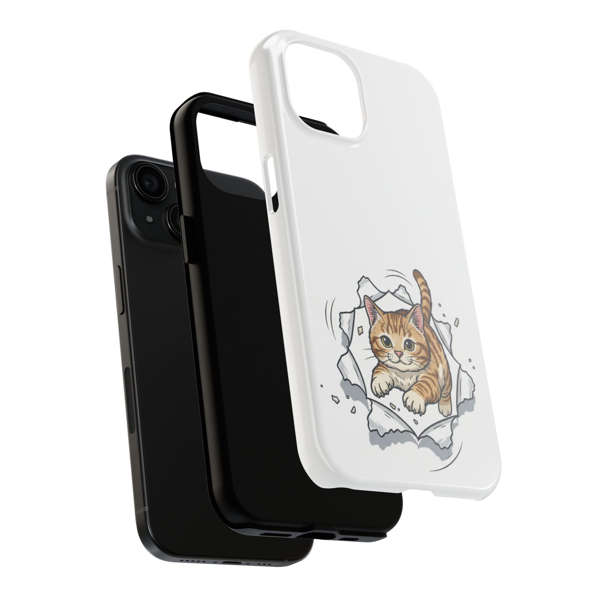Playful Orange Tabby Cat Phone Case | Tough Phone Case, Protective Cute Kitty