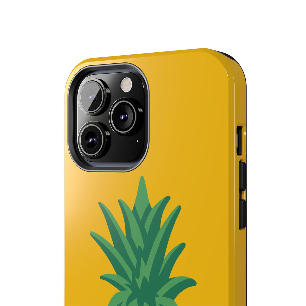 Pineapple Tough Phone Case — Bright Yellow Protective Phone Cover