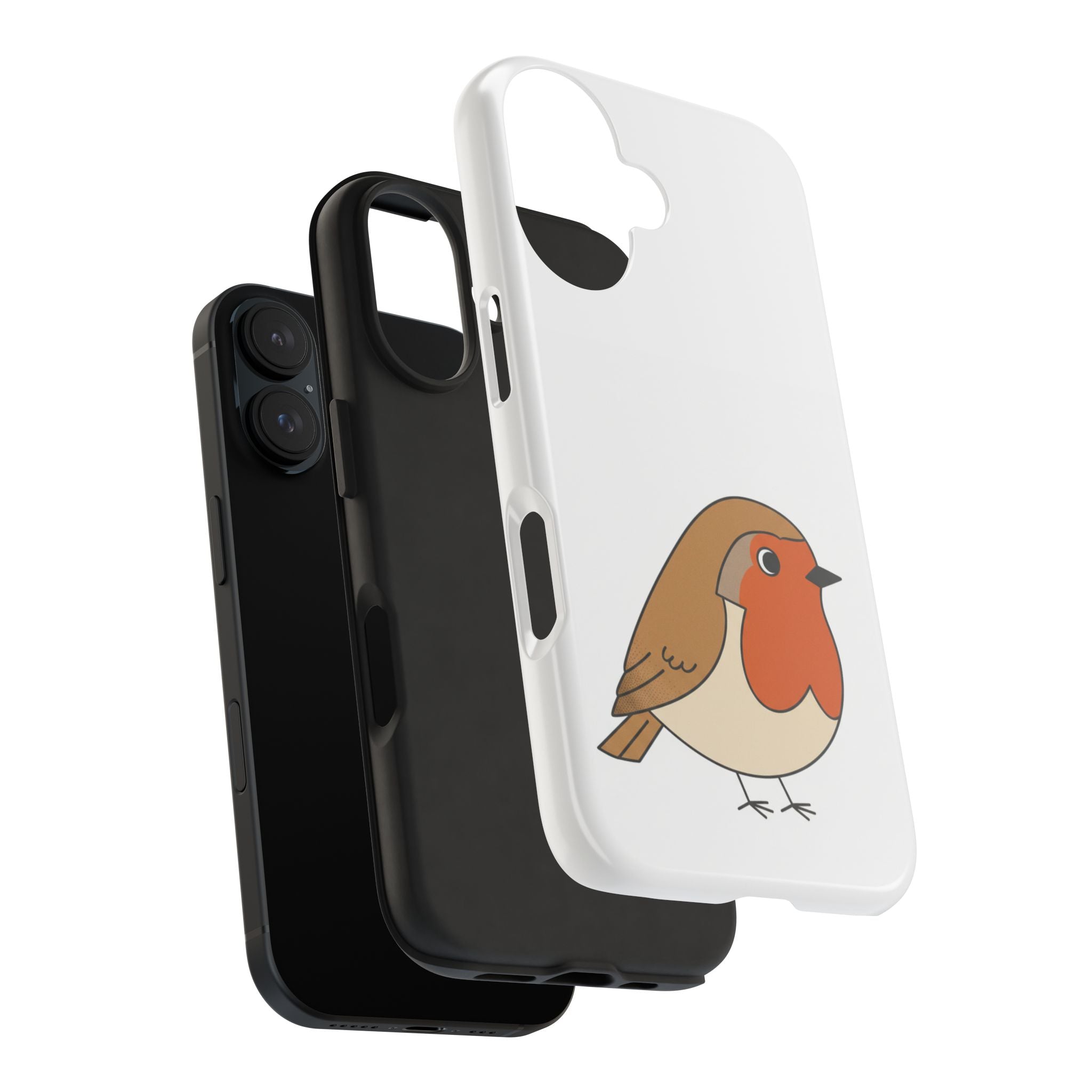 Cute Robin Tough Phone Case — Protective Bird iPhone Case