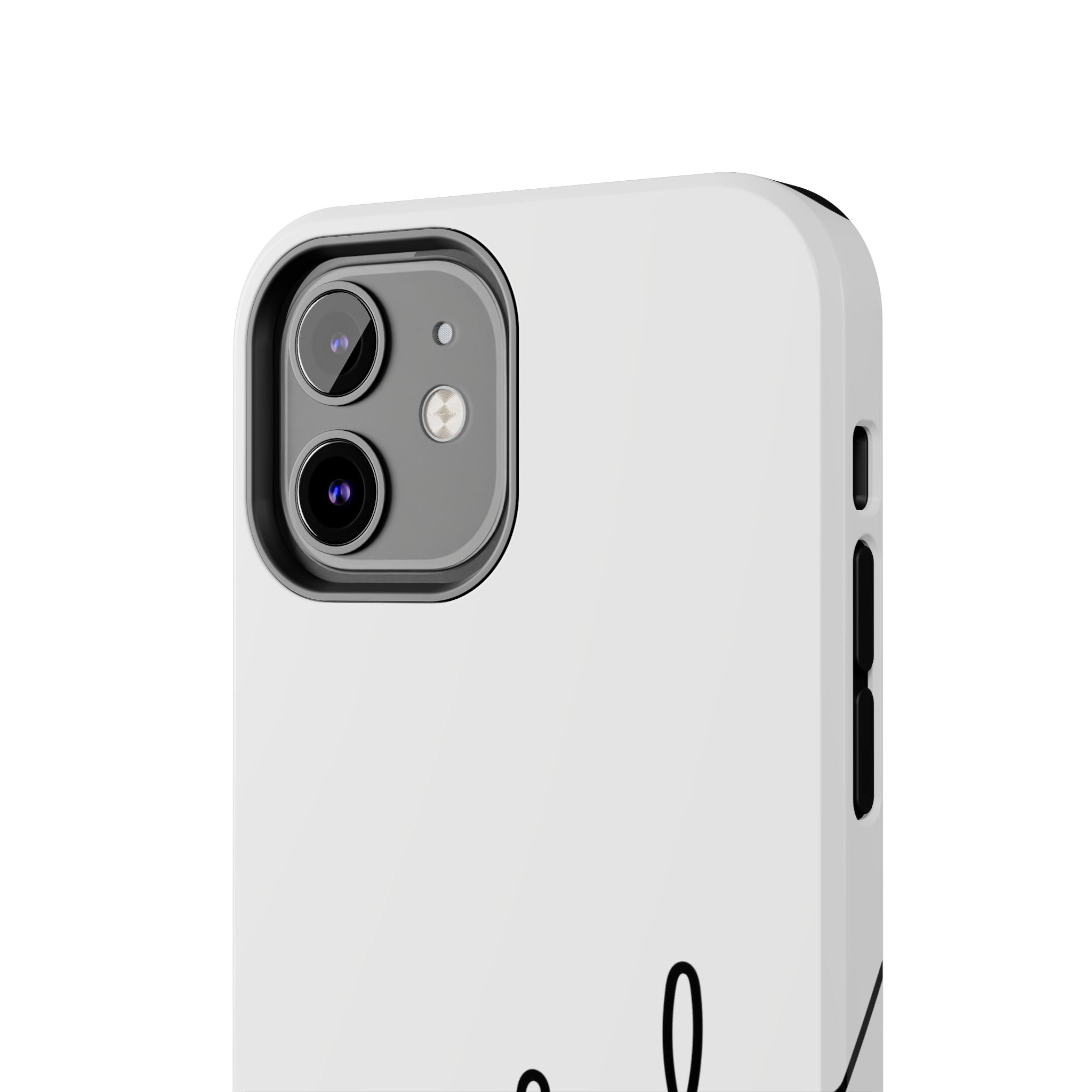 Joyful Tough Phone Case — Minimal Script Protective Phone Cover