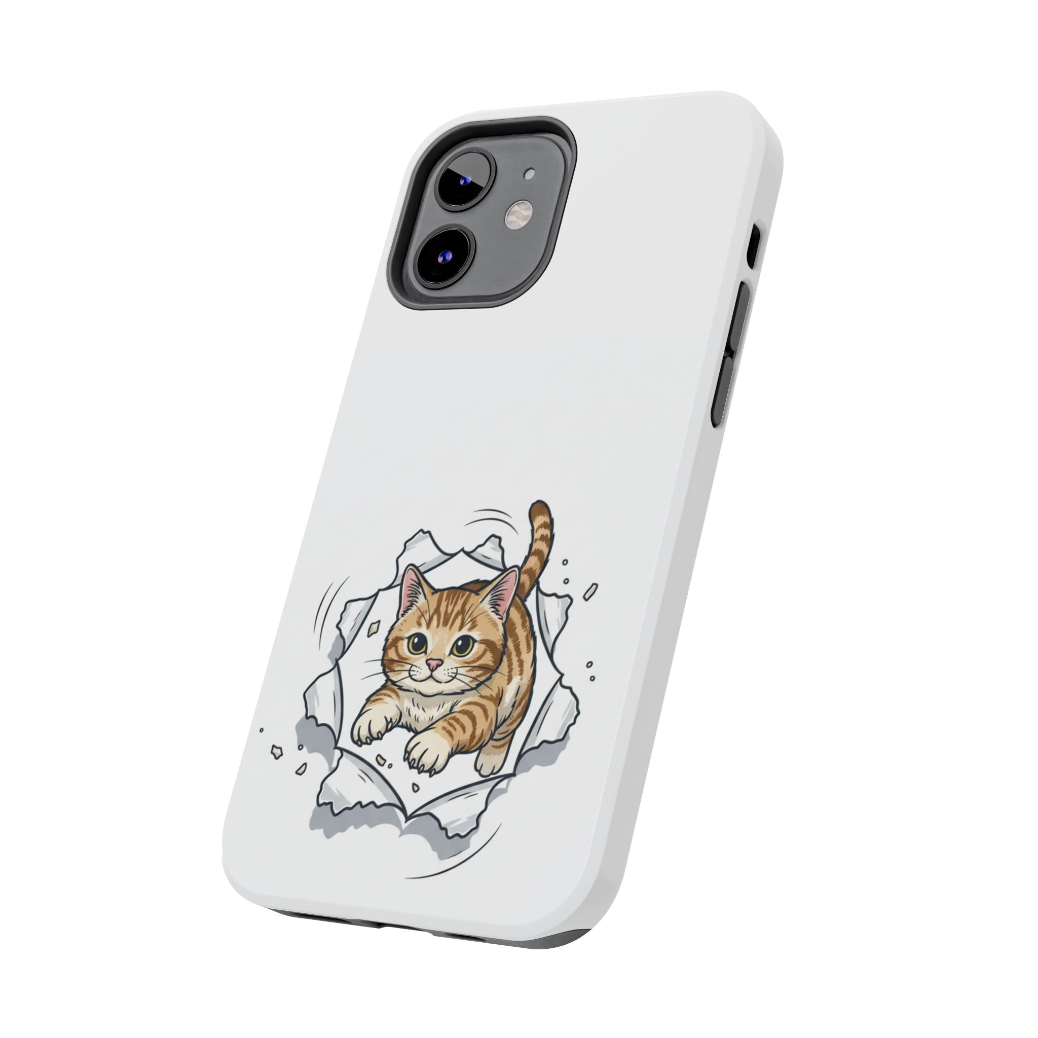 Playful Orange Tabby Cat Phone Case | Tough Phone Case, Protective Cute Kitty