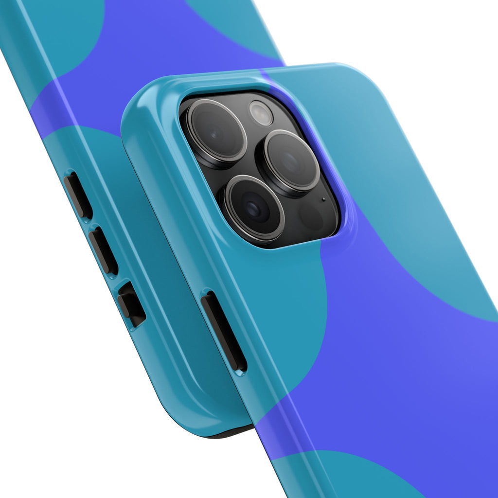 Teal & Indigo Starburst Tough Phone Case — Durable Protective Phone Case
