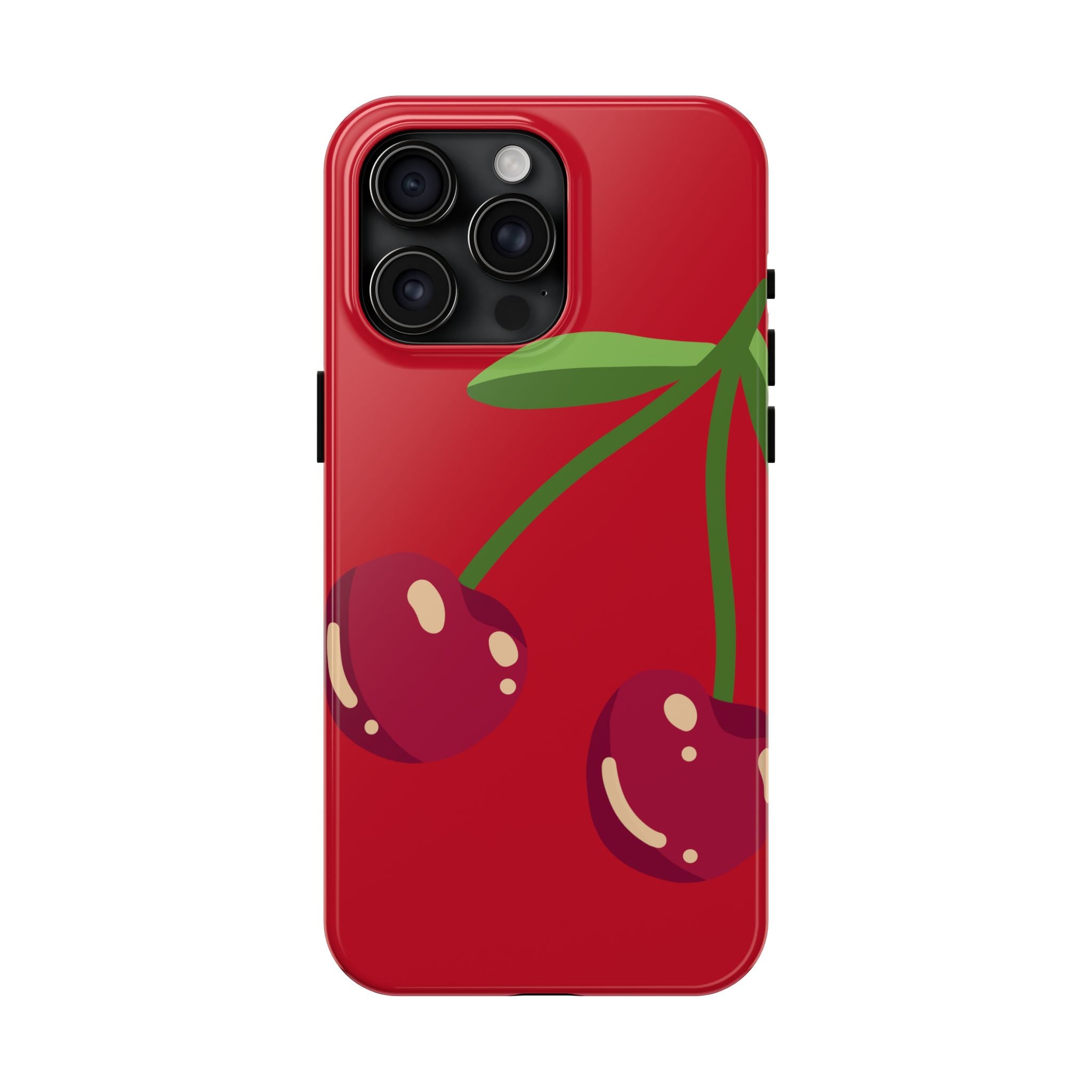Cherry Red Tough Phone Case — Cute Retro Fruit iPhone Case