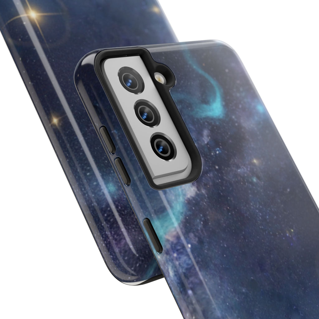 Galaxy Night Sky Tough Phone Case — Starry Landscape Protective Phone Cover