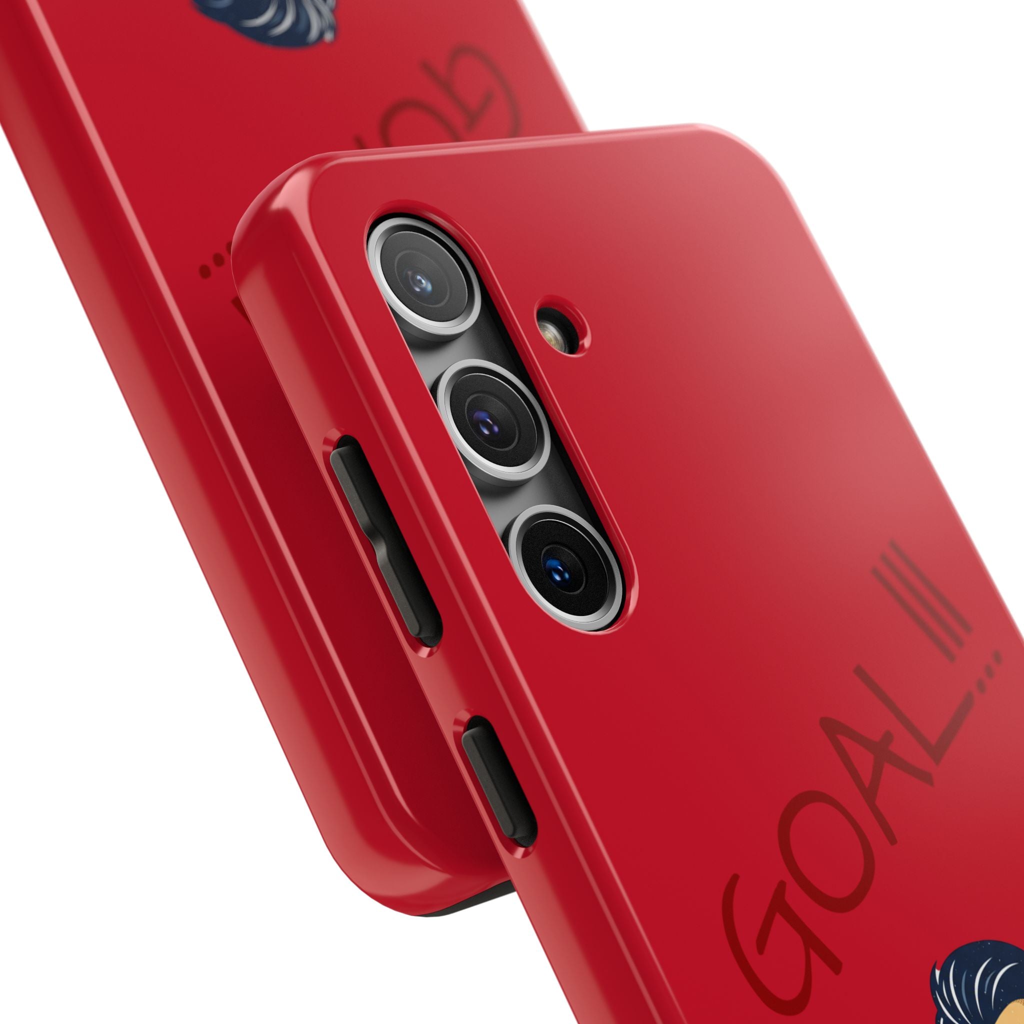 Phone Case — 'GOAL!!!' Cartoon Soccer Player Tough Protective Case