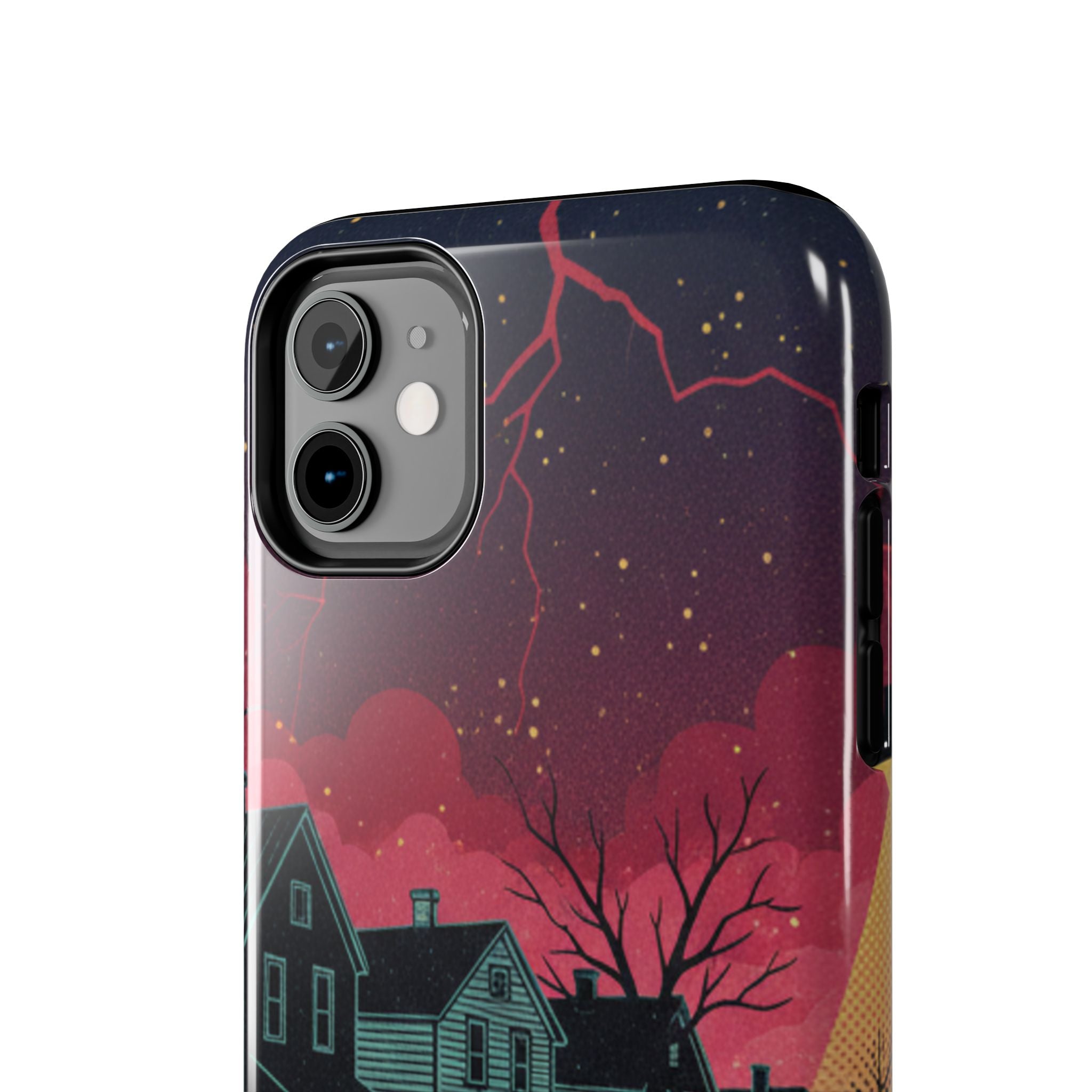 Tough Phone Case — Nostalgic Night Bike Ride Sky Design