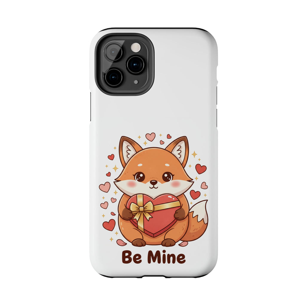 Phone Case — Cute Valentine Fox 'Be Mine' Protective Tough Case