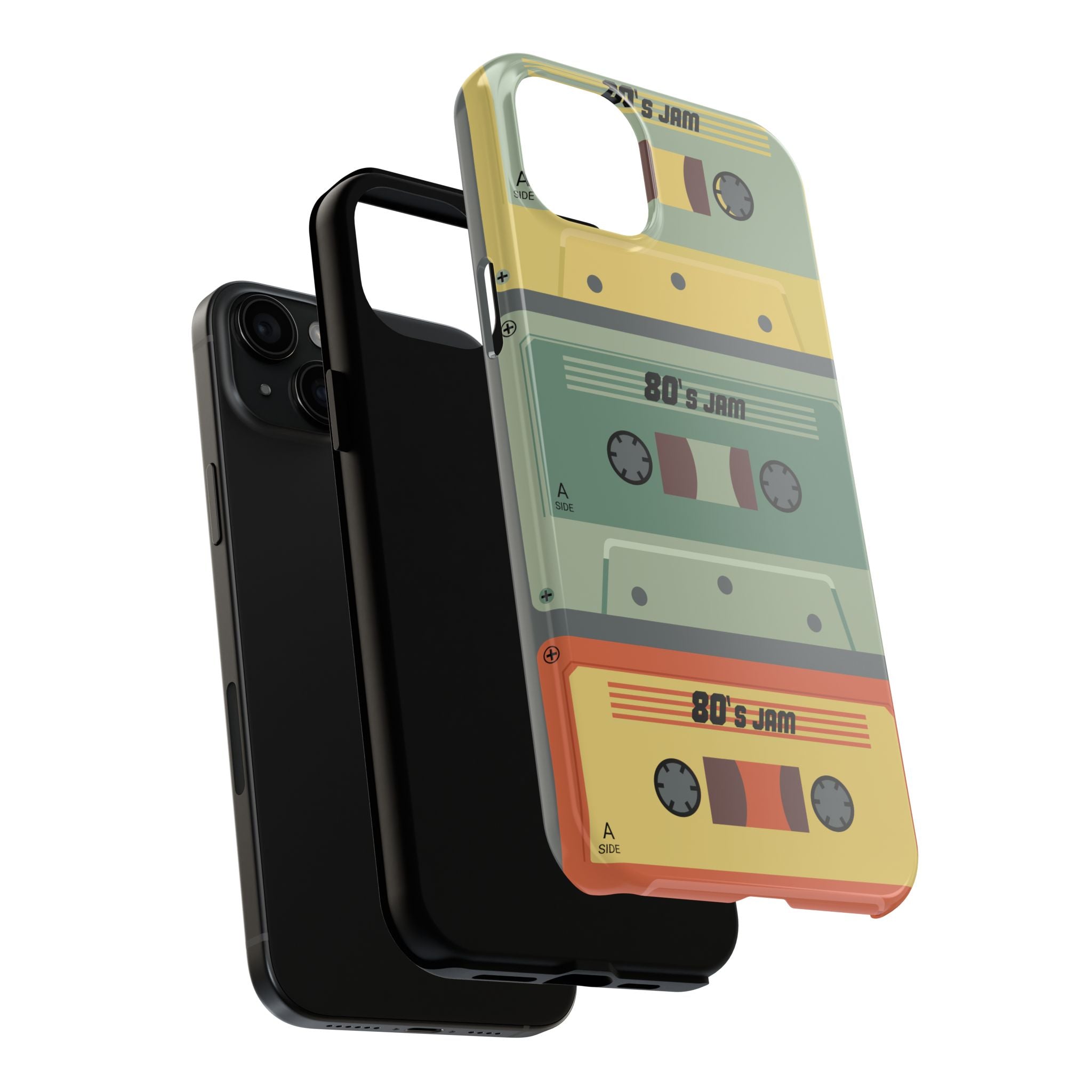 Retro 80s Cassette Tough Phone Case — "80's Jam" Vintage Tape Design