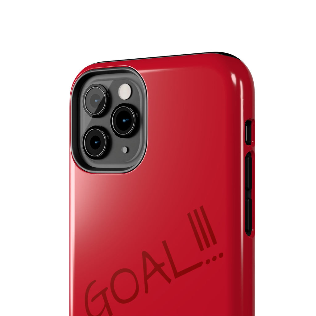 Phone Case — 'GOAL!!!' Cartoon Soccer Player Tough Protective Case