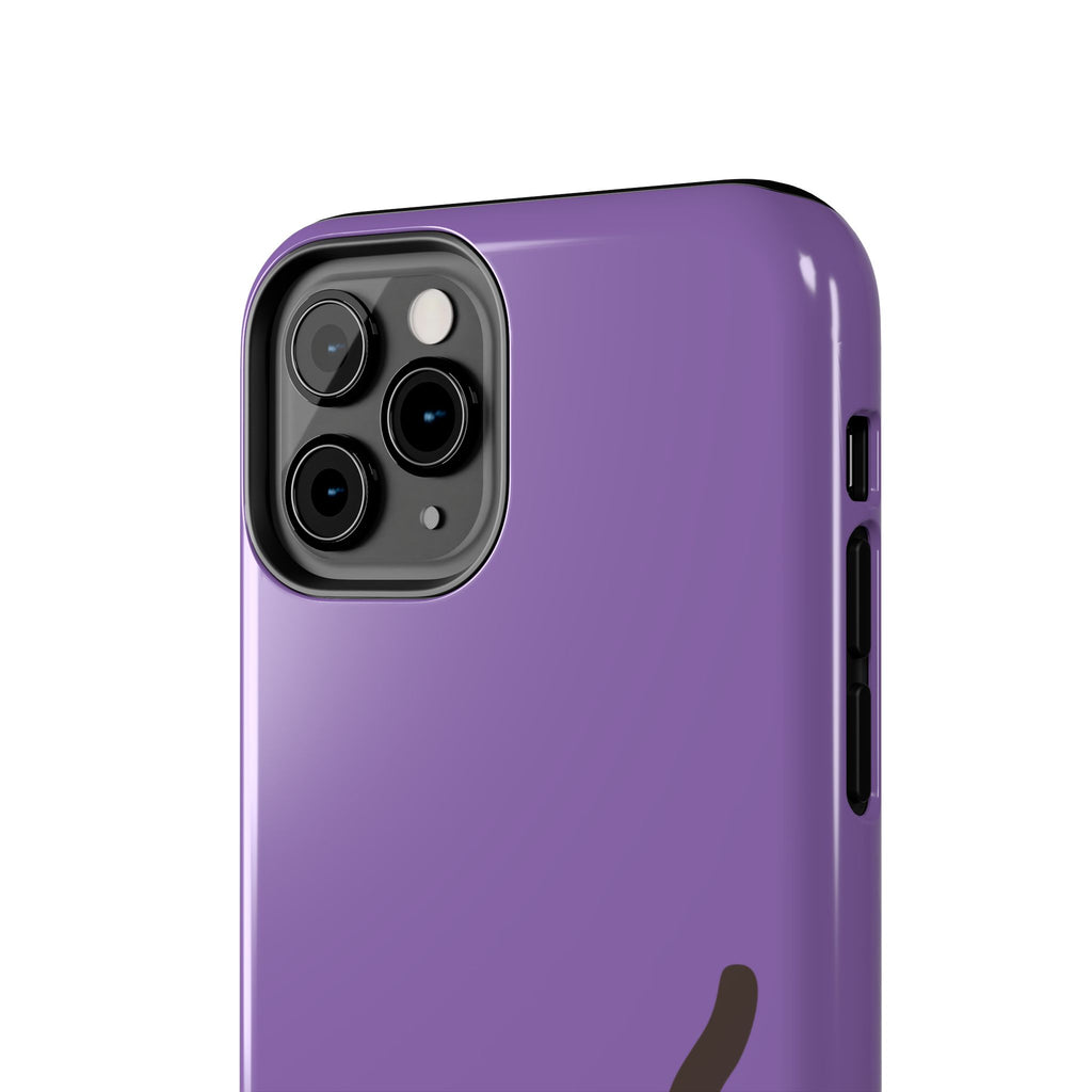 Purple Cute Cat-in-Bread Tough Phone Case — Cute Cat Heart Design