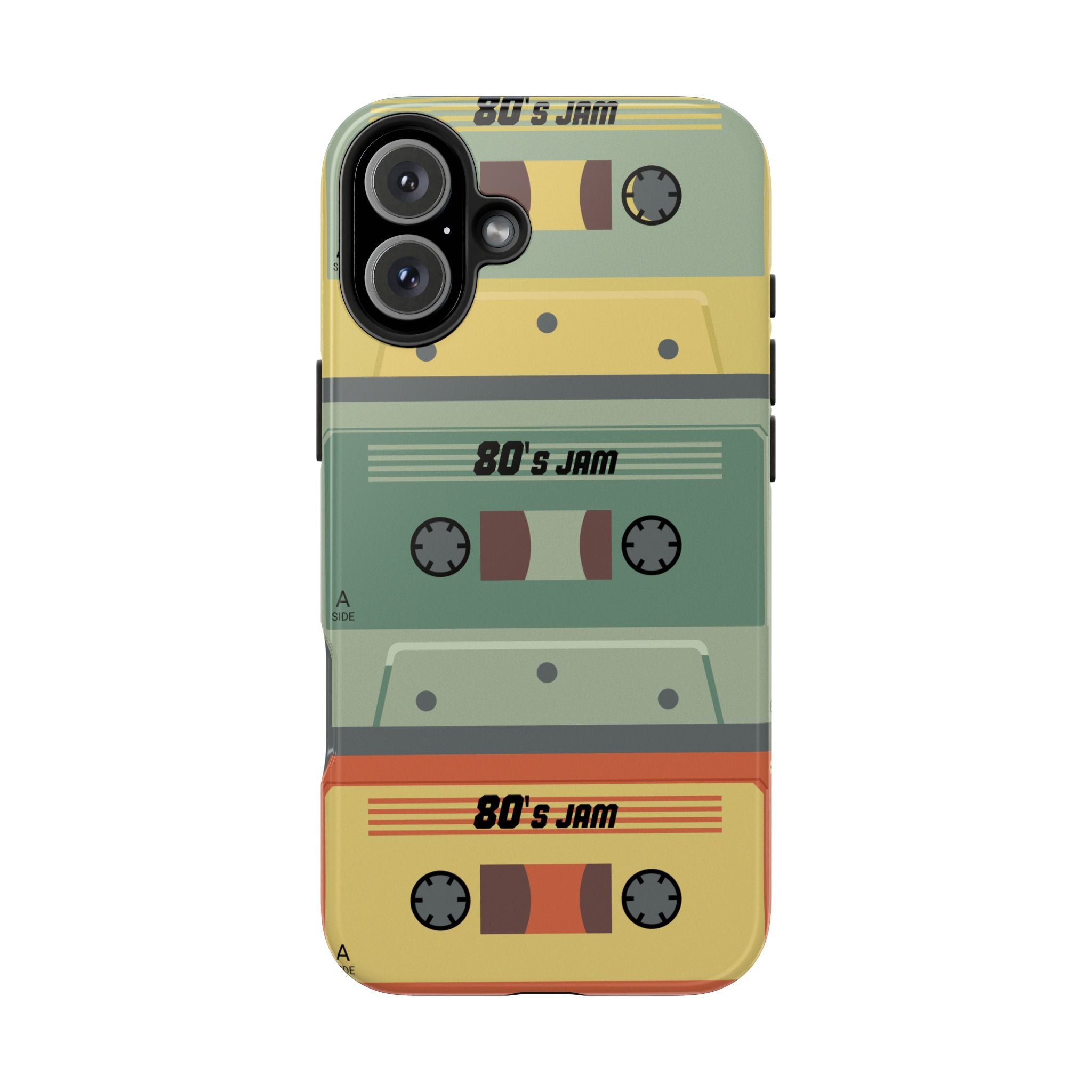 Retro 80s Cassette Tough Phone Case — "80's Jam" Vintage Tape Design