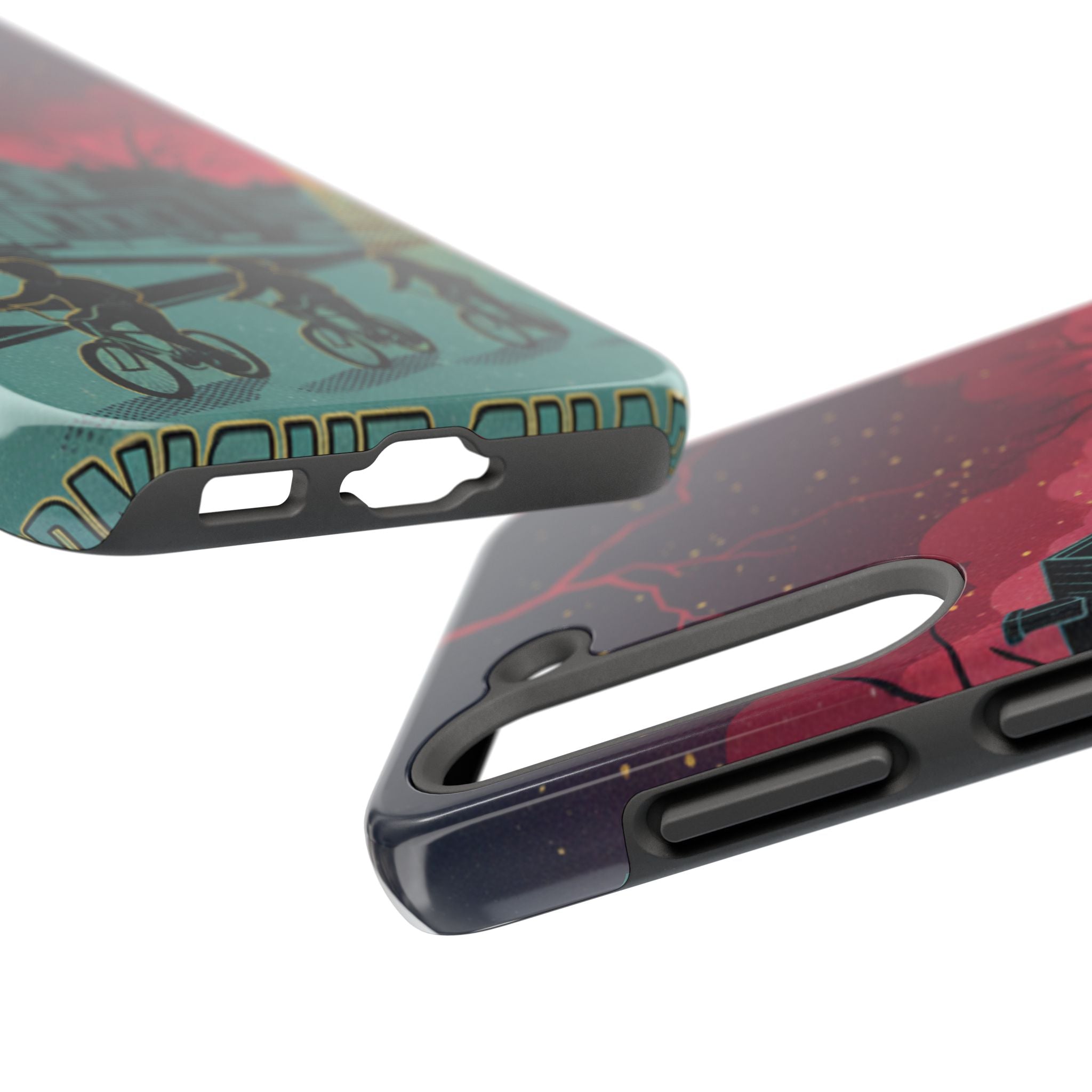 Tough Phone Case — Nostalgic Night Bike Ride Sky Design