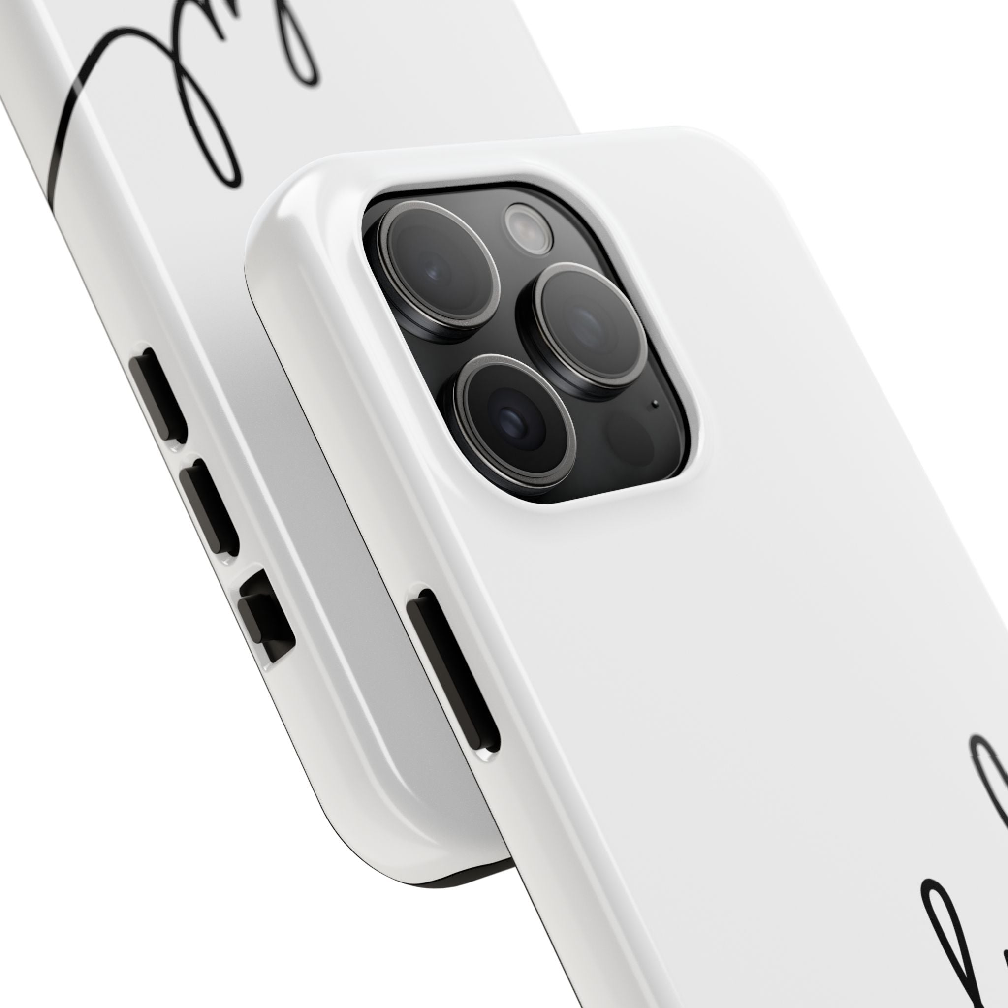 Joyful Tough Phone Case — Minimal Script Protective Phone Cover