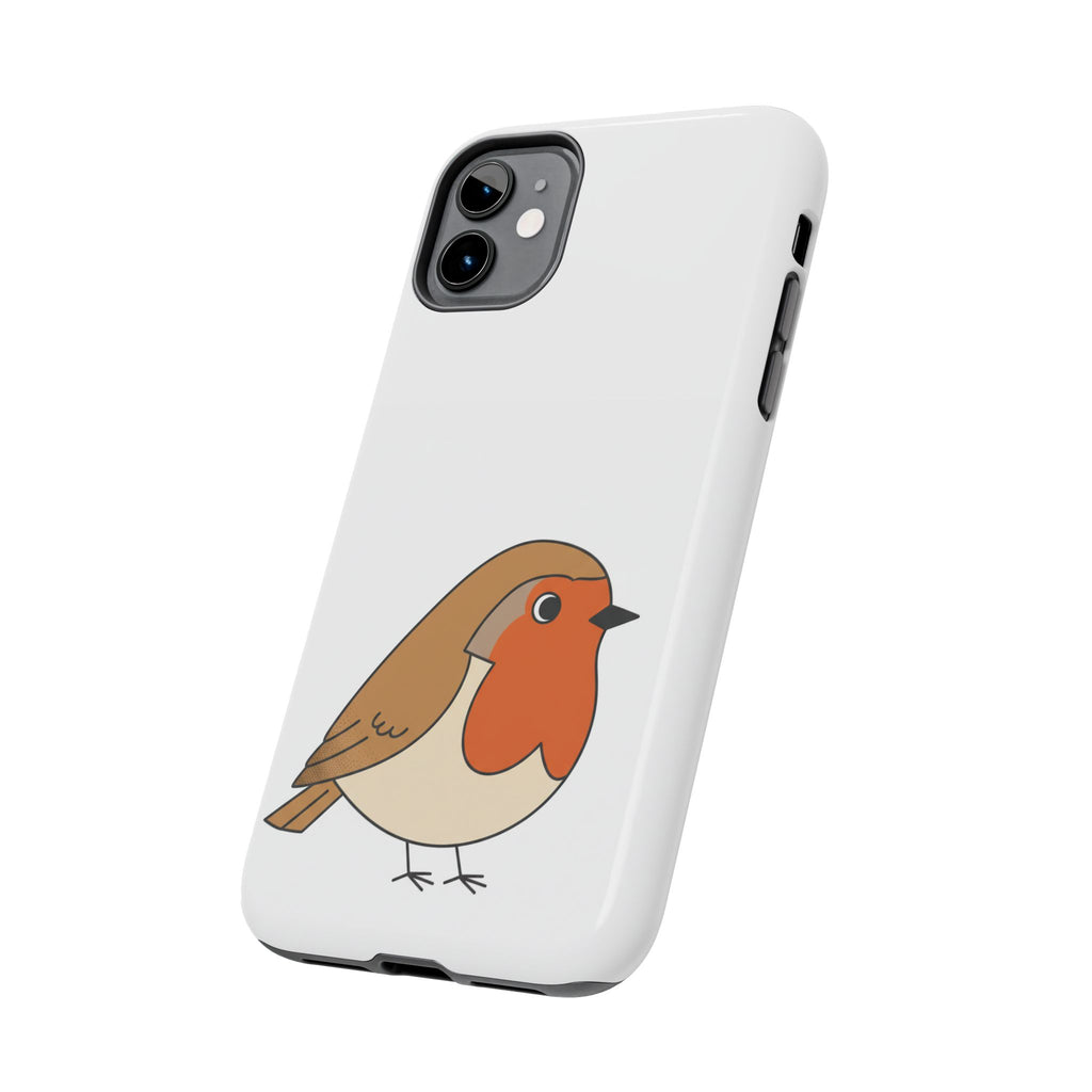 Cute Robin Tough Phone Case — Protective Bird iPhone Case