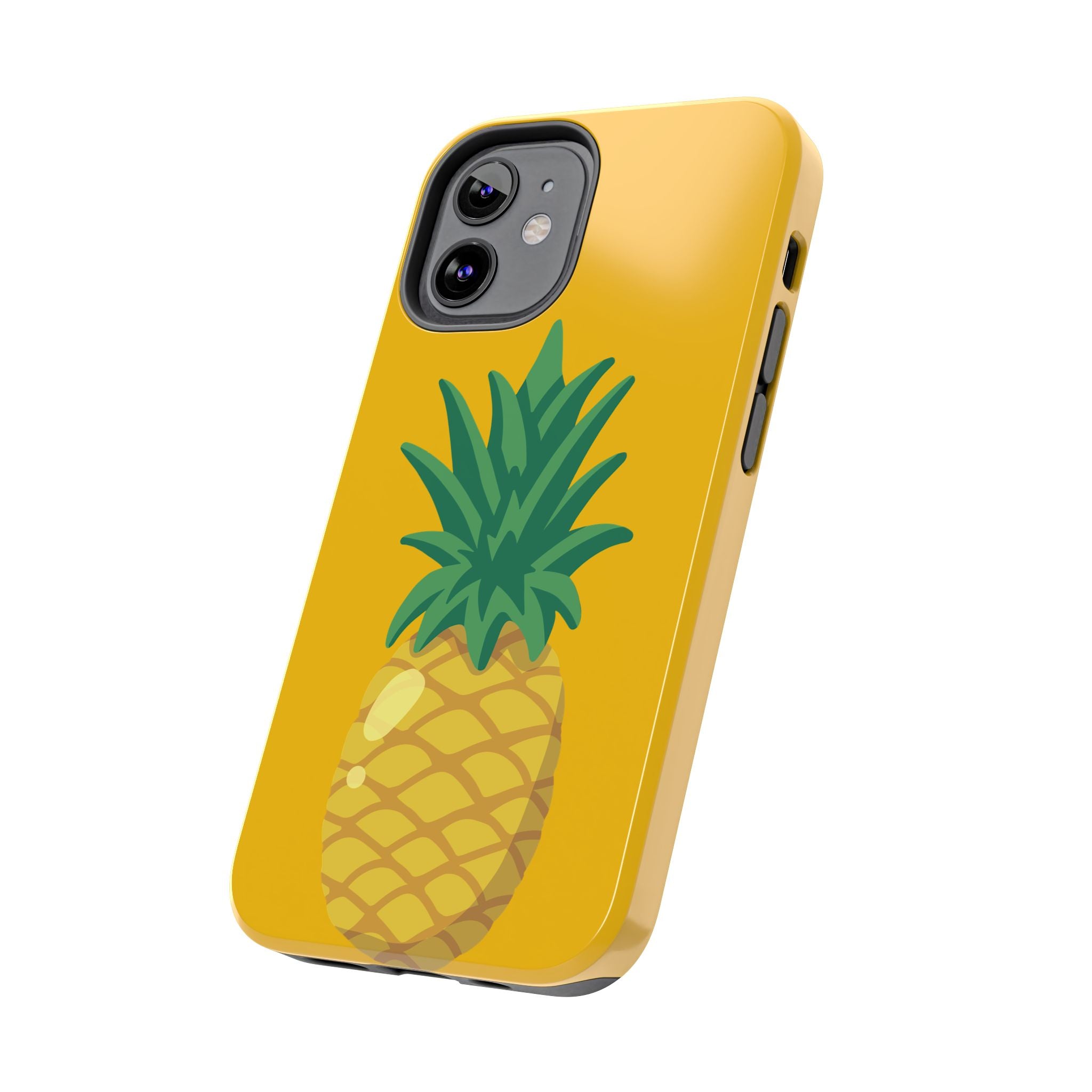 Pineapple Tough Phone Case — Bright Yellow Protective Phone Cover