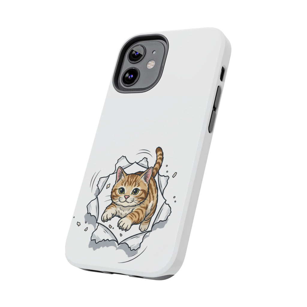 Playful Orange Tabby Cat Phone Case | Tough Phone Case, Protective Cute Kitty
