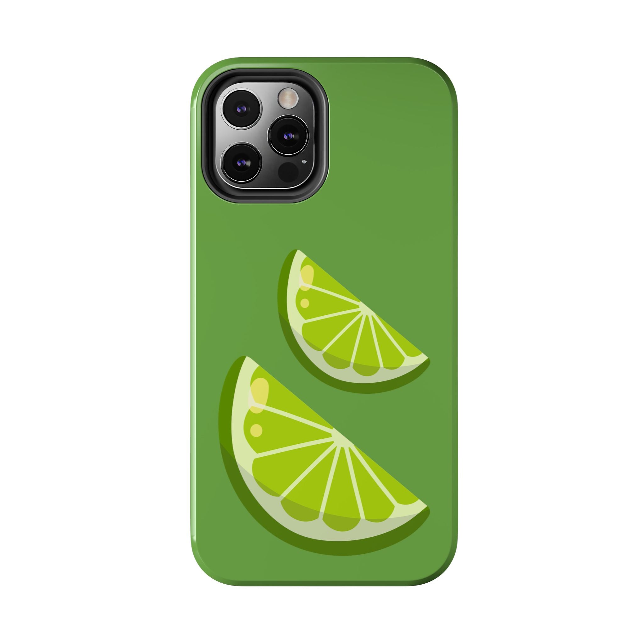 Lime Slice Tough Phone Case — Bright Green Citrus Protective Cover