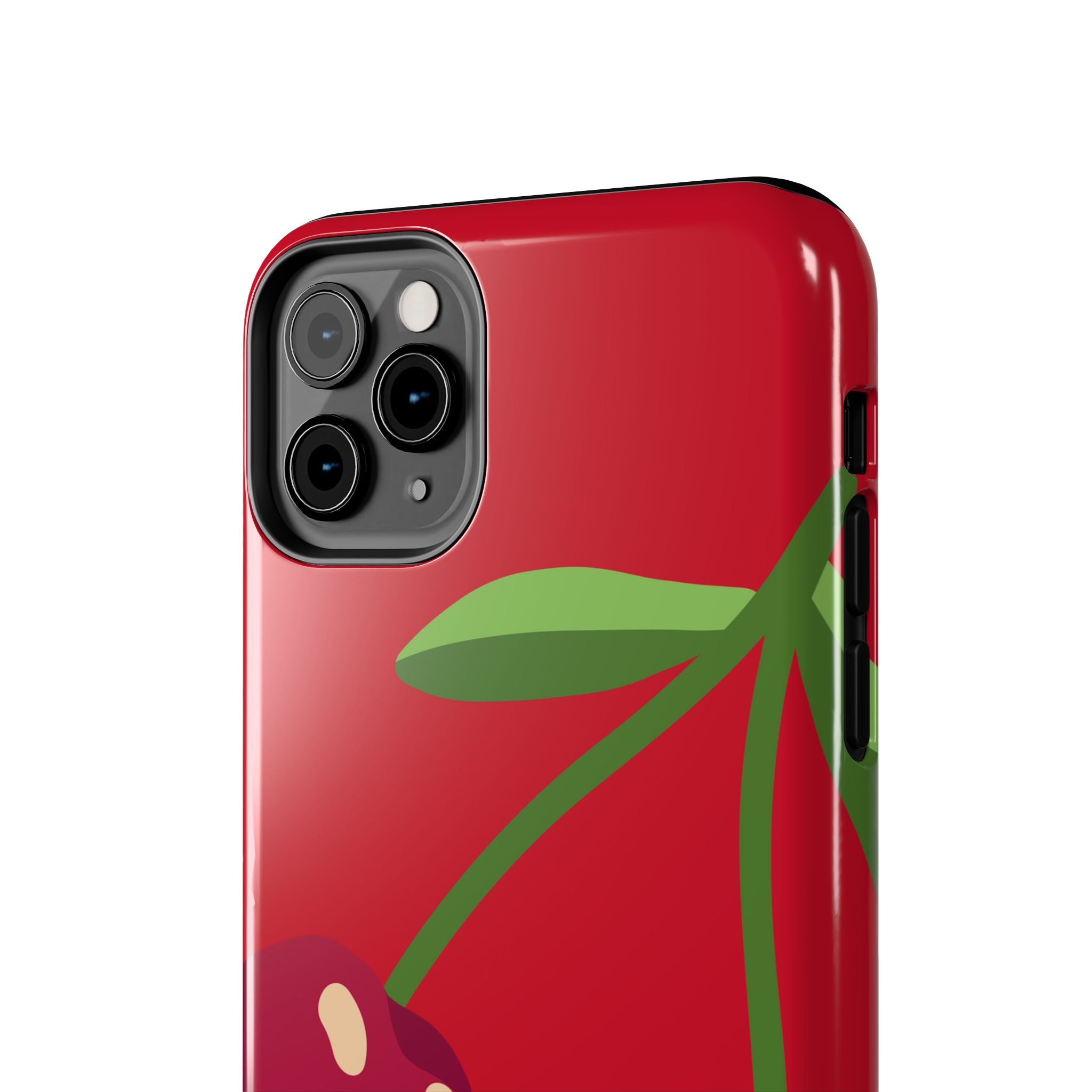 Cherry Red Tough Phone Case — Cute Retro Fruit iPhone Case