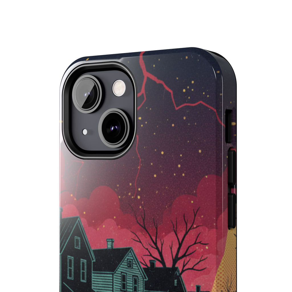 Tough Phone Case — Nostalgic Night Bike Ride Sky Design