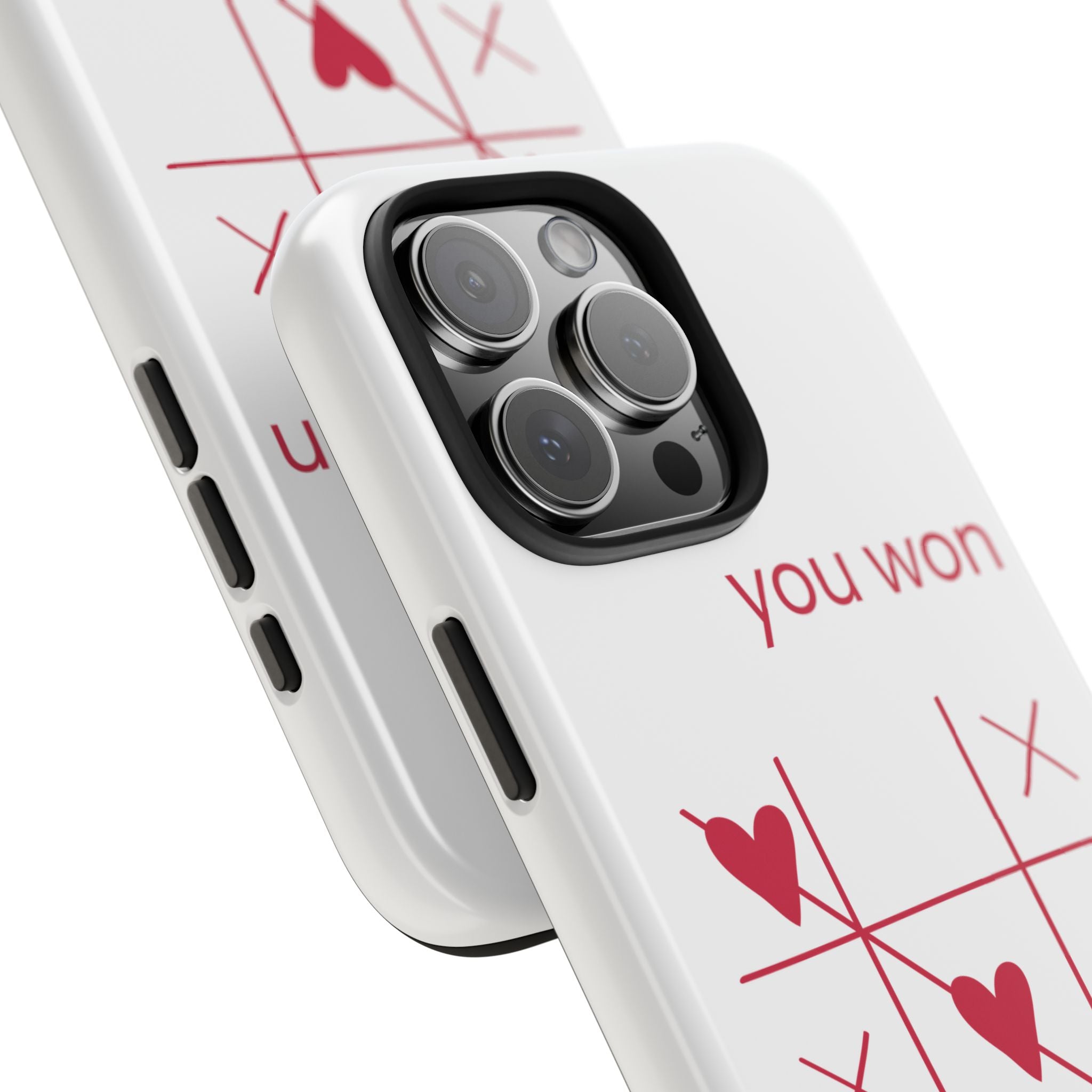 Tough Phone Case — "You Won My Heart" Tic-Tac-Toe Valentine Phone Cover