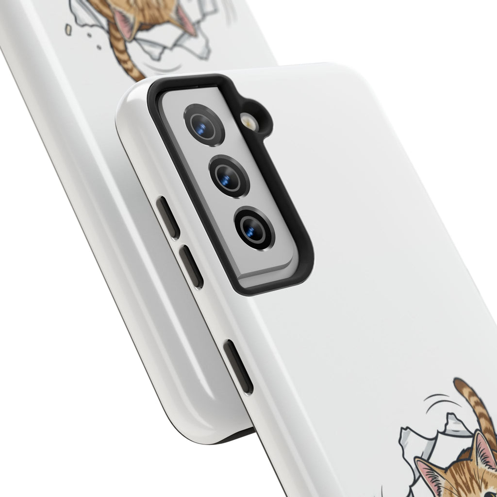 Playful Orange Tabby Cat Phone Case | Tough Phone Case, Protective Cute Kitty