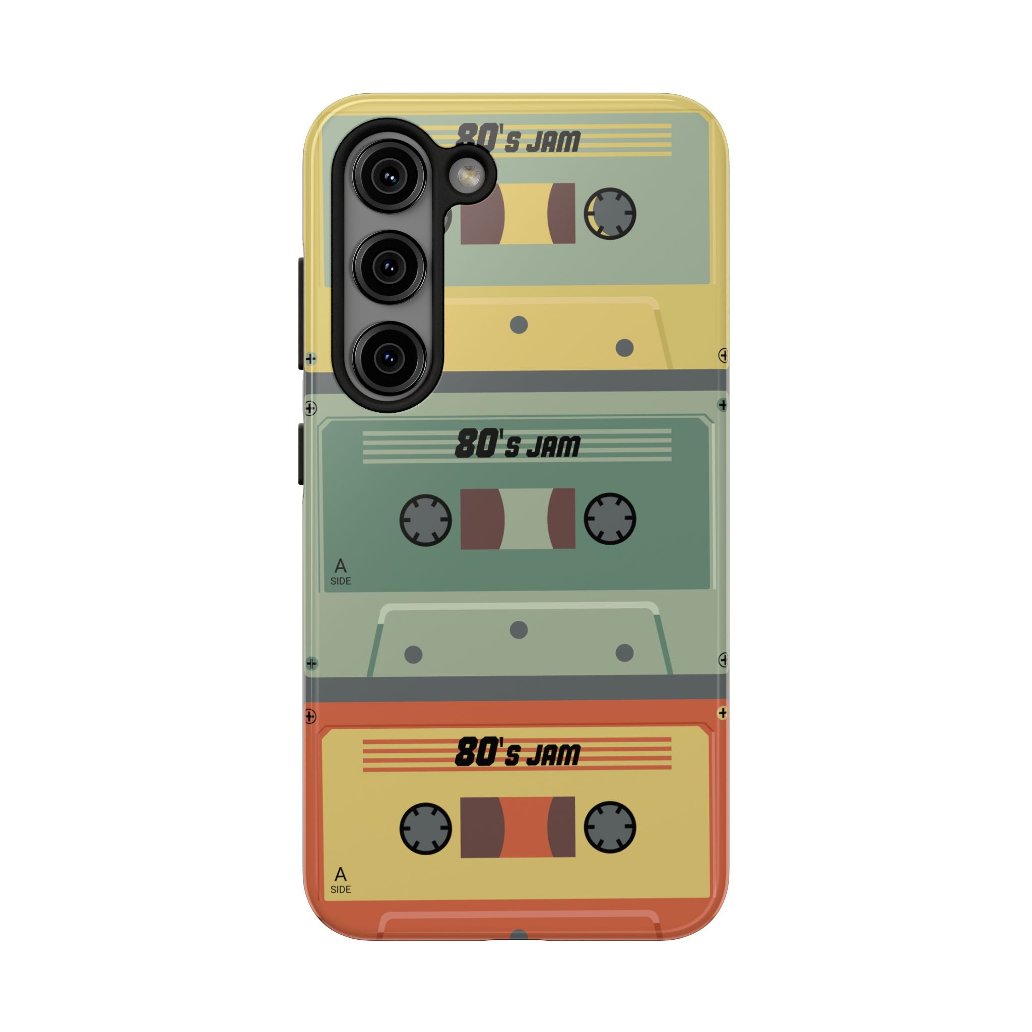 Retro 80s Cassette Tough Phone Case — "80's Jam" Vintage Tape Design