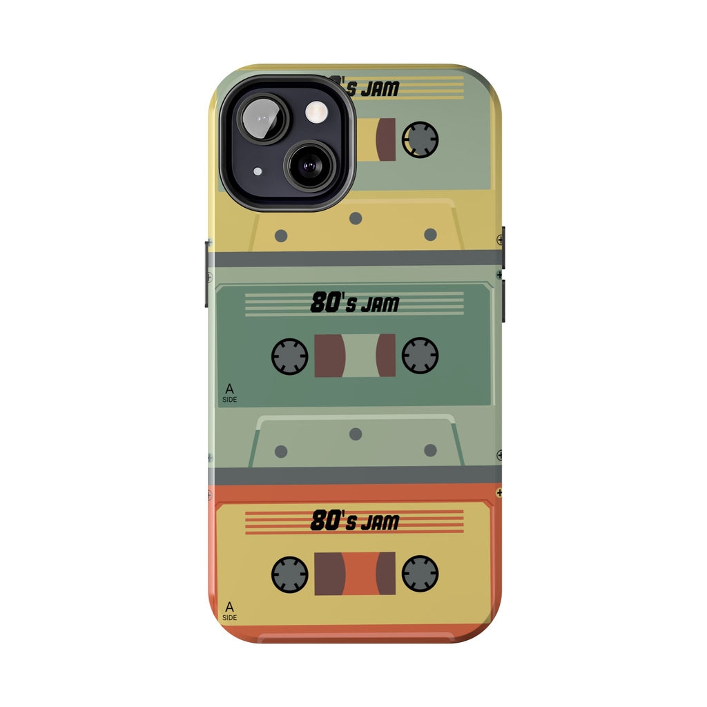 Retro 80s Cassette Tough Phone Case — "80's Jam" Vintage Tape Design