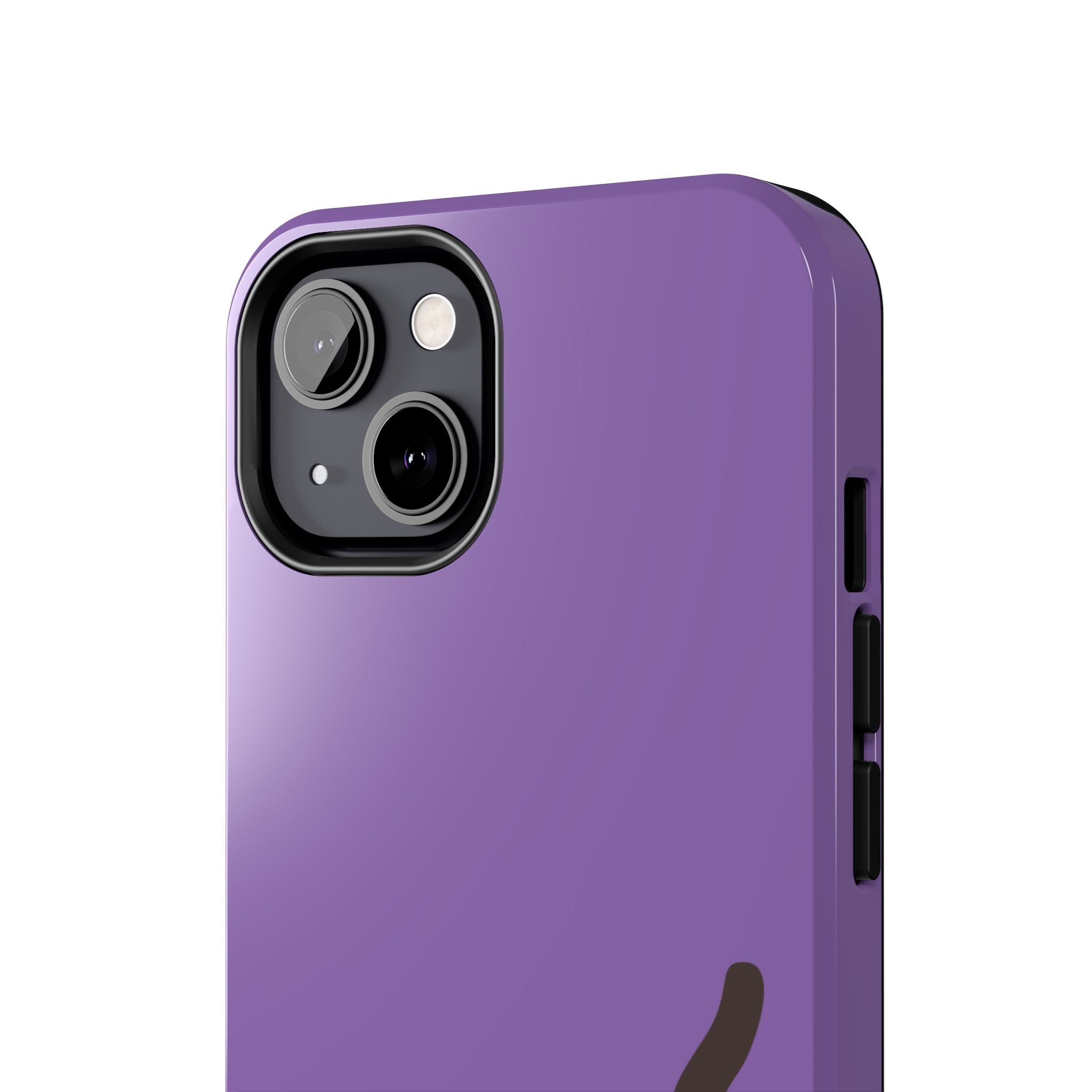 Purple Cute Cat-in-Bread Tough Phone Case — Cute Cat Heart Design