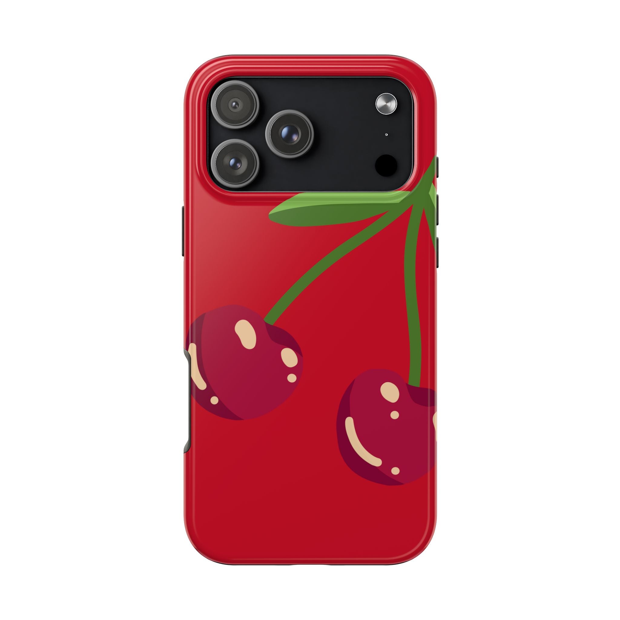 Cherry Red Tough Phone Case — Cute Retro Fruit iPhone Case