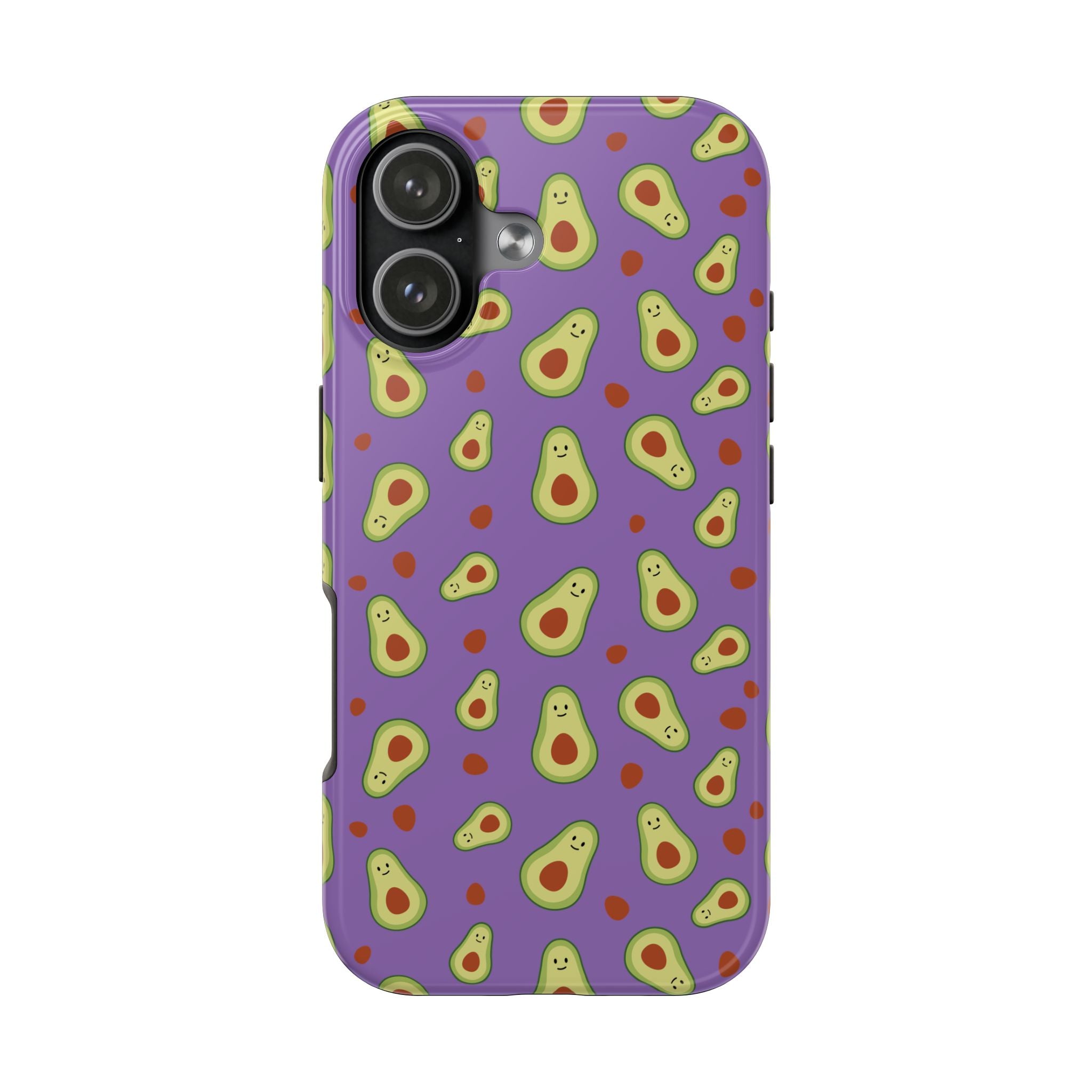 Avocado Pattern Tough Phone Case — Cute Purple Avocado Phone Cover