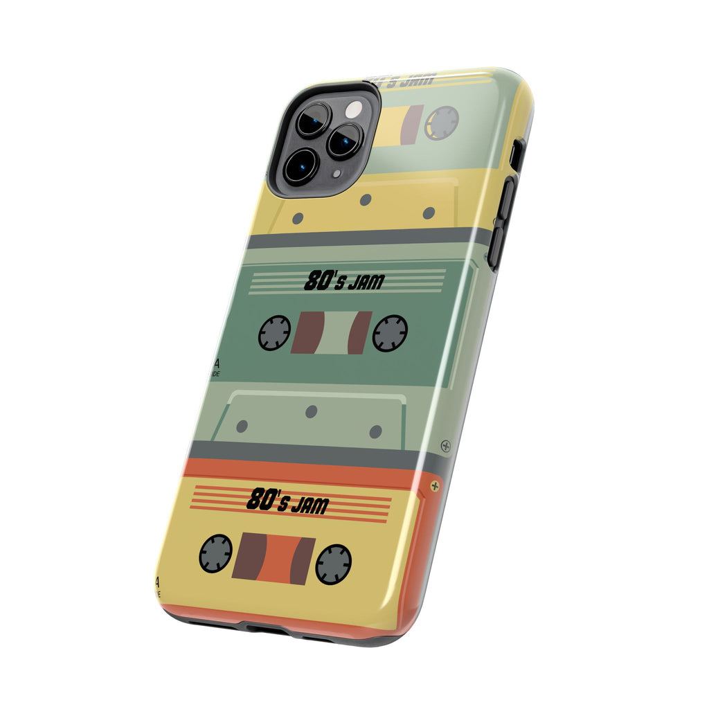 Retro 80s Cassette Tough Phone Case — "80's Jam" Vintage Tape Design