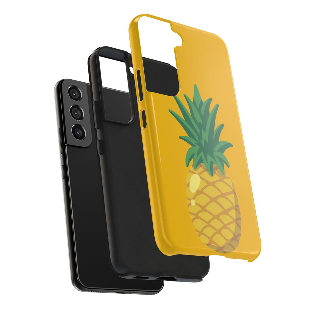 Pineapple Tough Phone Case — Bright Yellow Protective Phone Cover