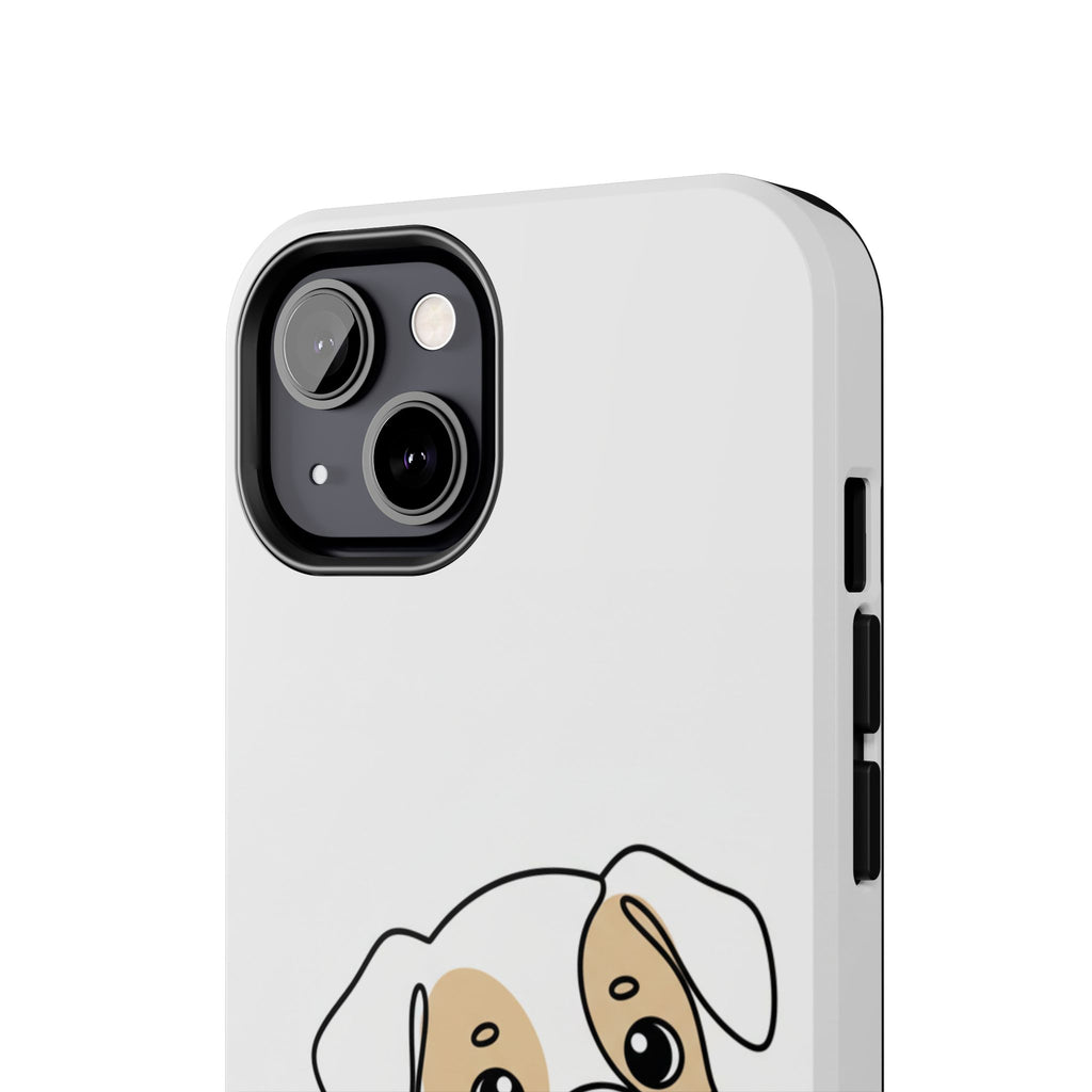 Cute Puppy Tough Phone Case – Cartoon Dog Protective Phone Cover