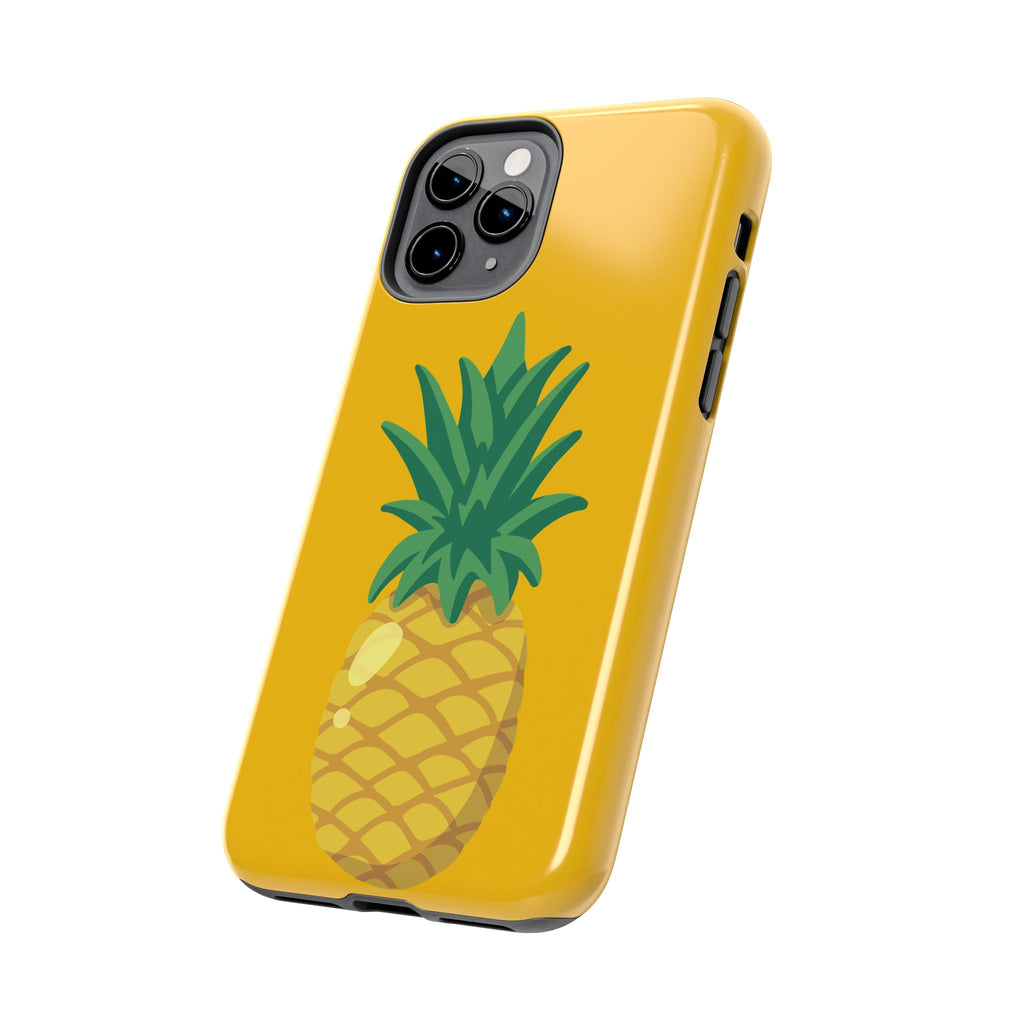 Pineapple Tough Phone Case — Bright Yellow Protective Phone Cover