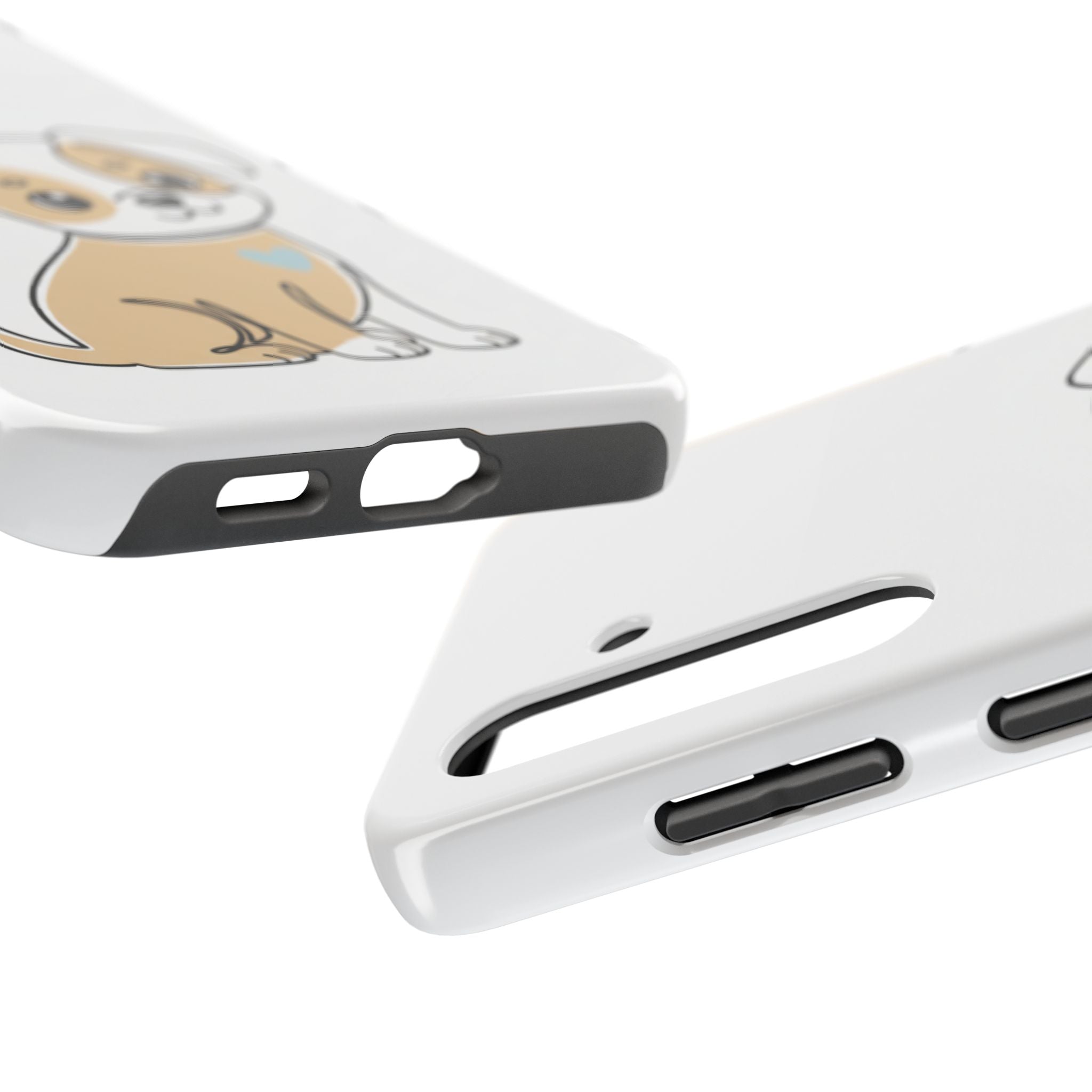 Cute Puppy Tough Phone Case – Cartoon Dog Protective Phone Cover