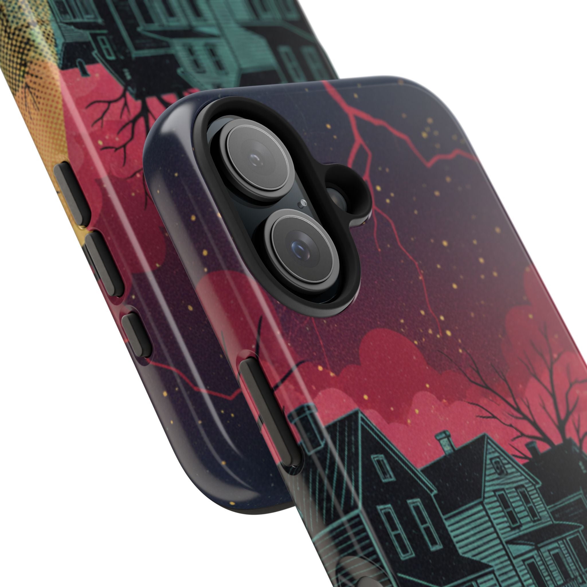 Tough Phone Case — Nostalgic Night Bike Ride Sky Design