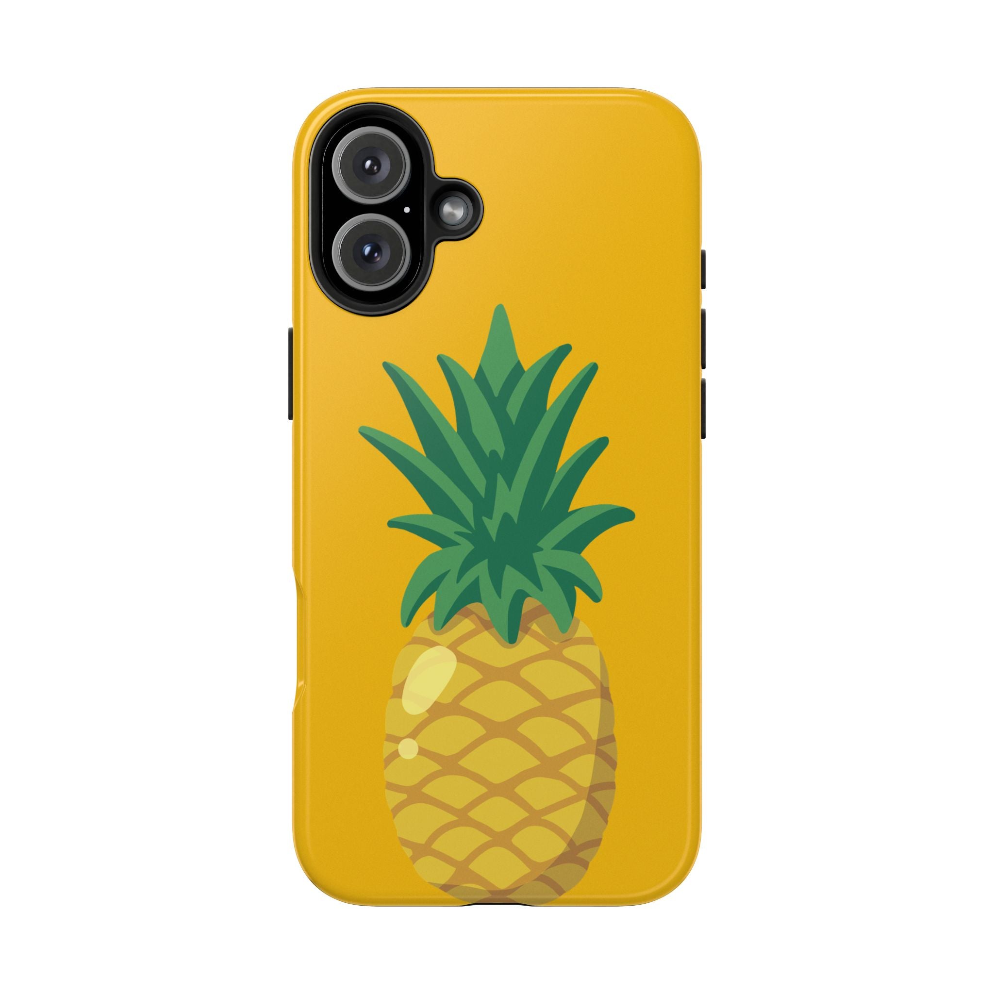 Pineapple Tough Phone Case — Bright Yellow Protective Phone Cover