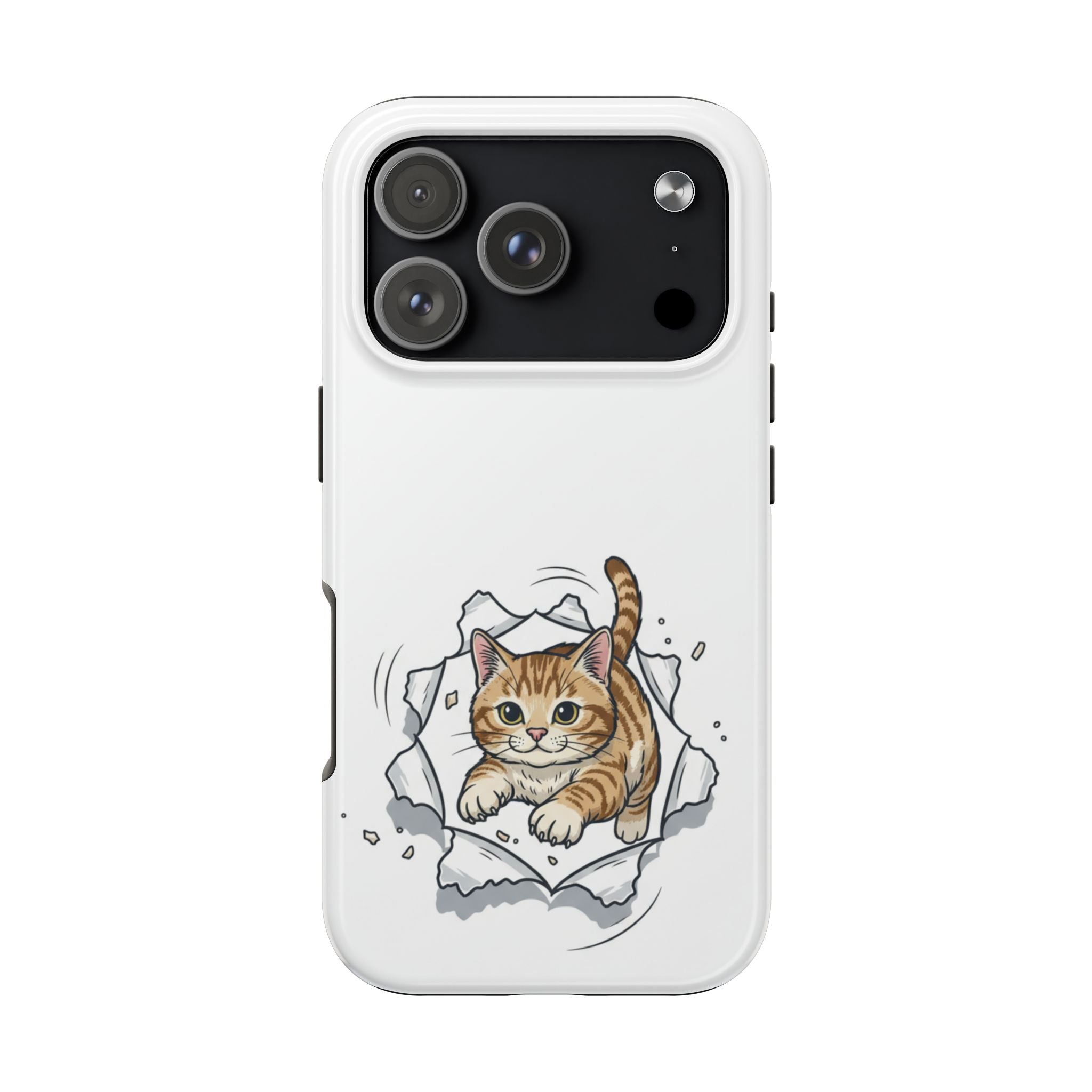 Playful Orange Tabby Cat Phone Case | Tough Phone Case, Protective Cute Kitty