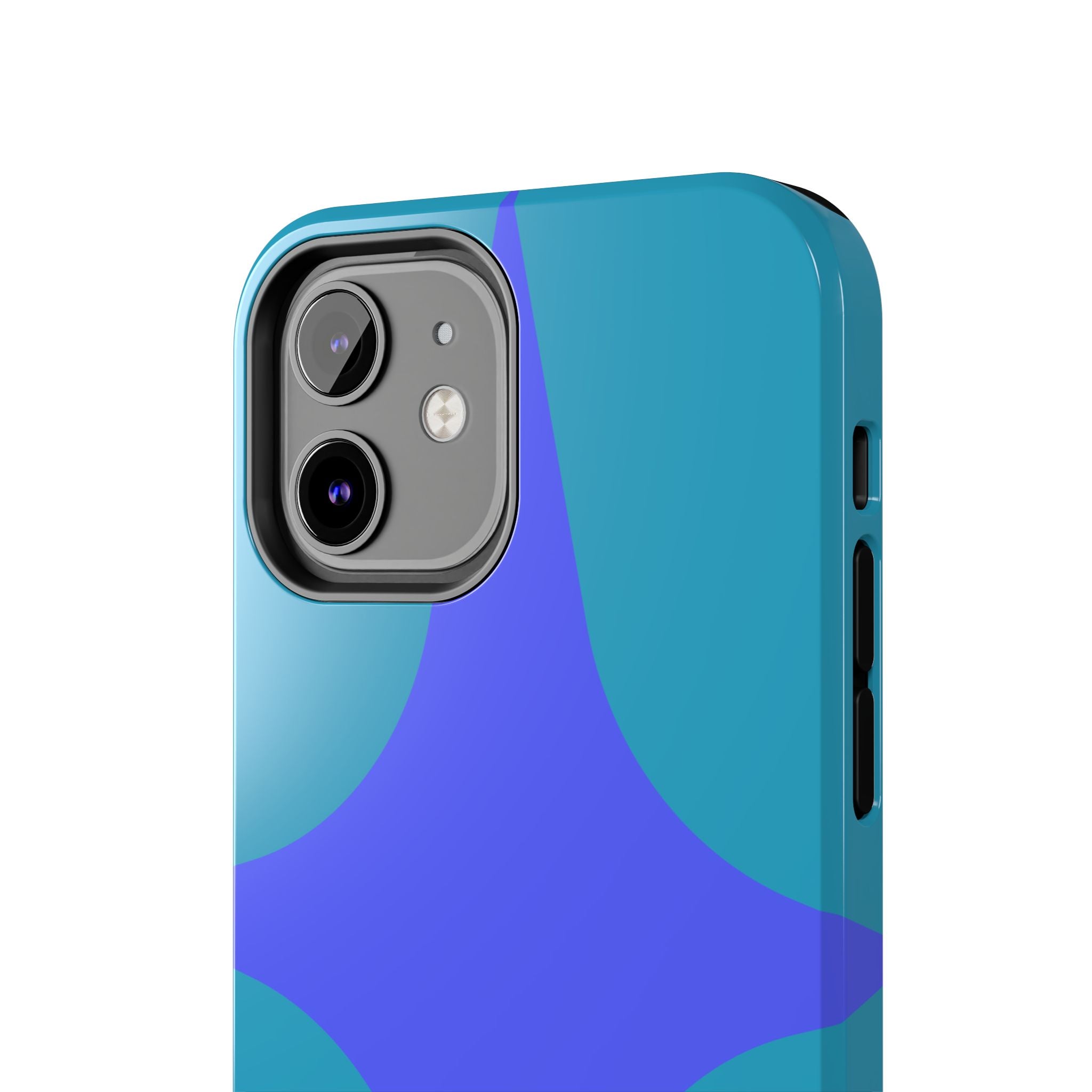 Teal & Indigo Starburst Tough Phone Case — Durable Protective Phone Case