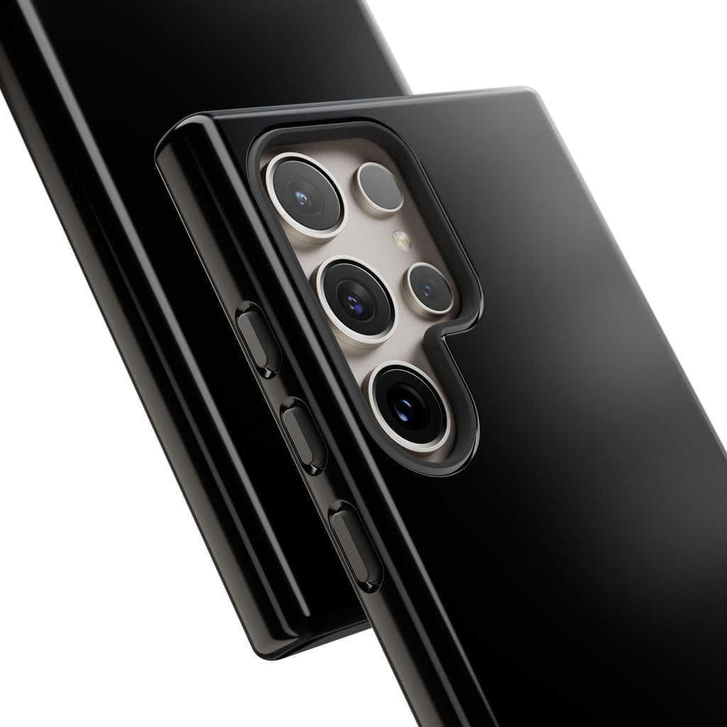 Phone Case - "Progress Over Perfection" Glossy Black Protective Cover