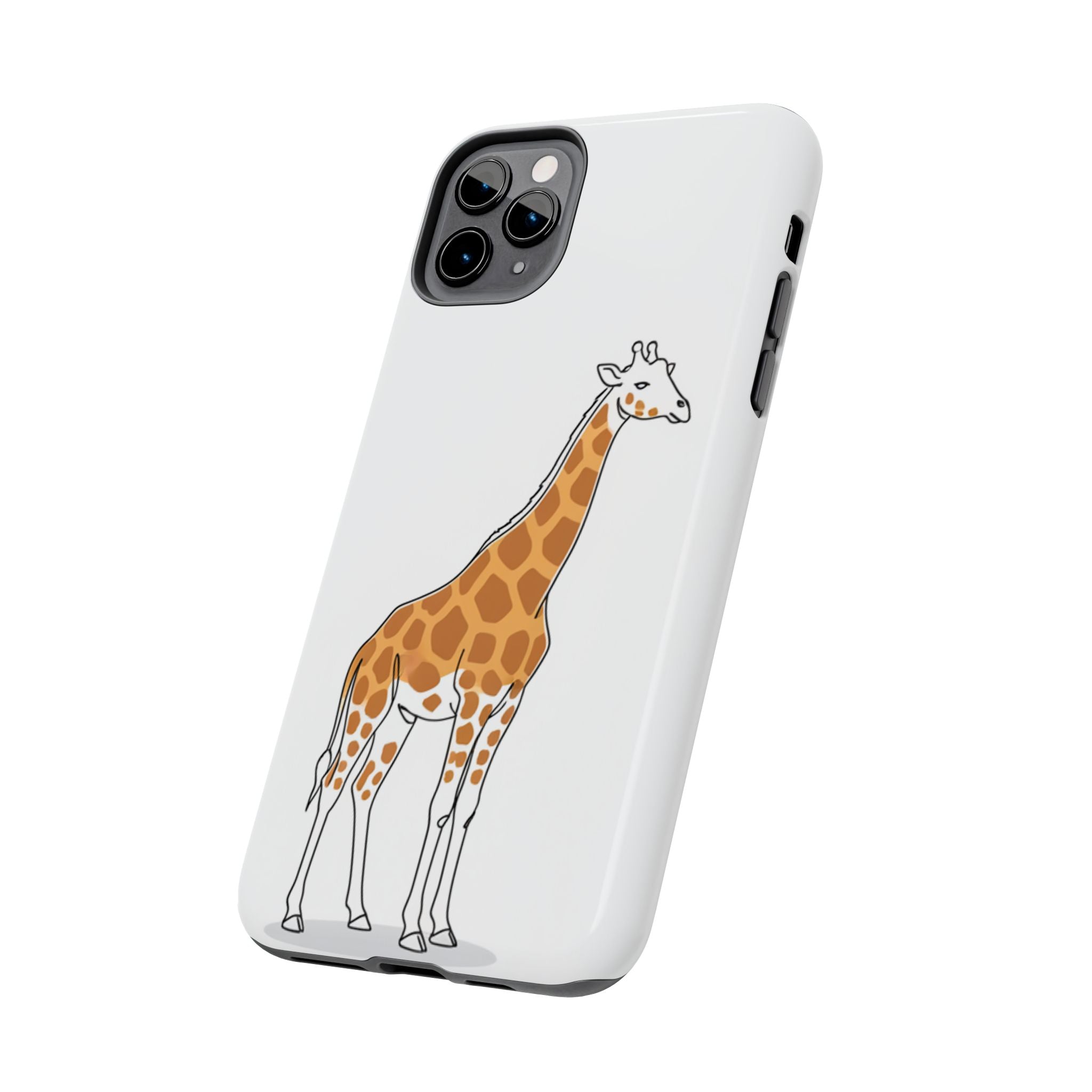 Giraffe Tough Phone Case — Cute Safari Animal Protective Cover