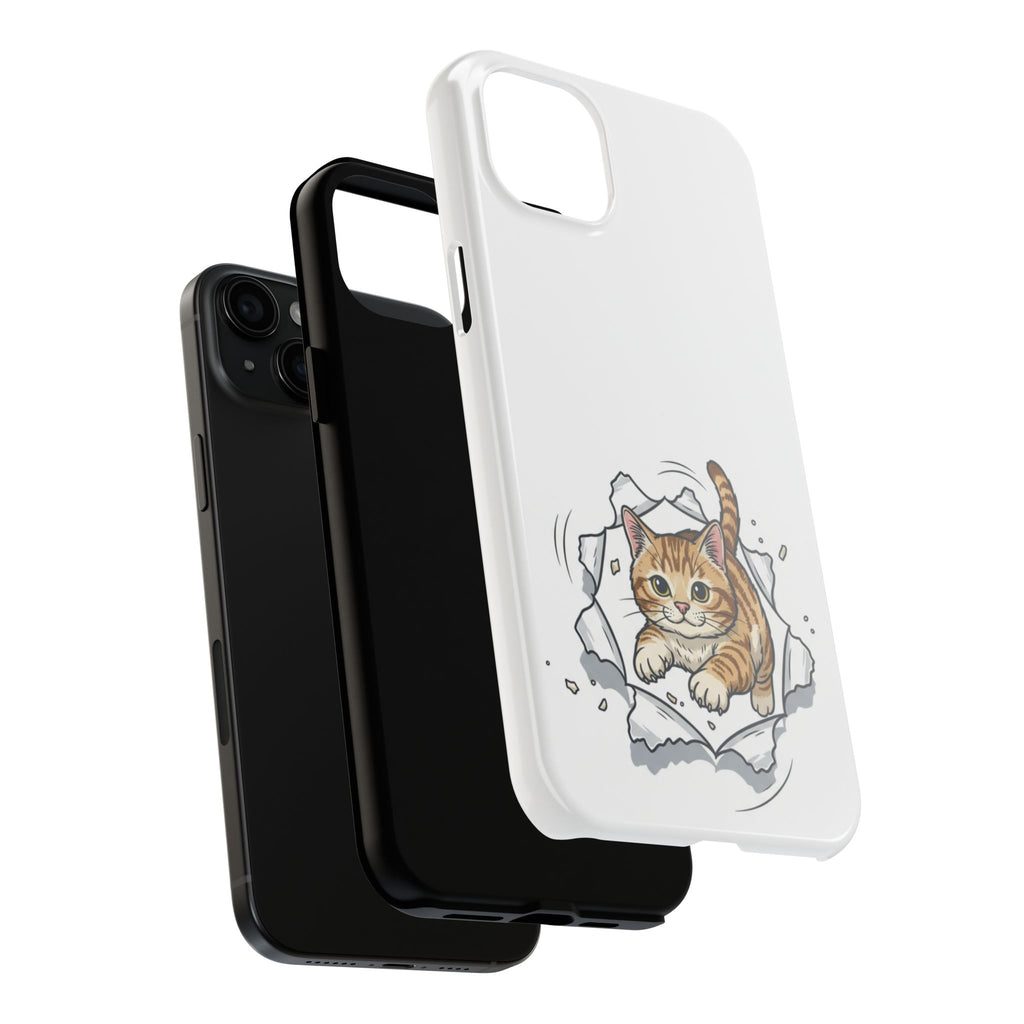 Playful Orange Tabby Cat Phone Case | Tough Phone Case, Protective Cute Kitty