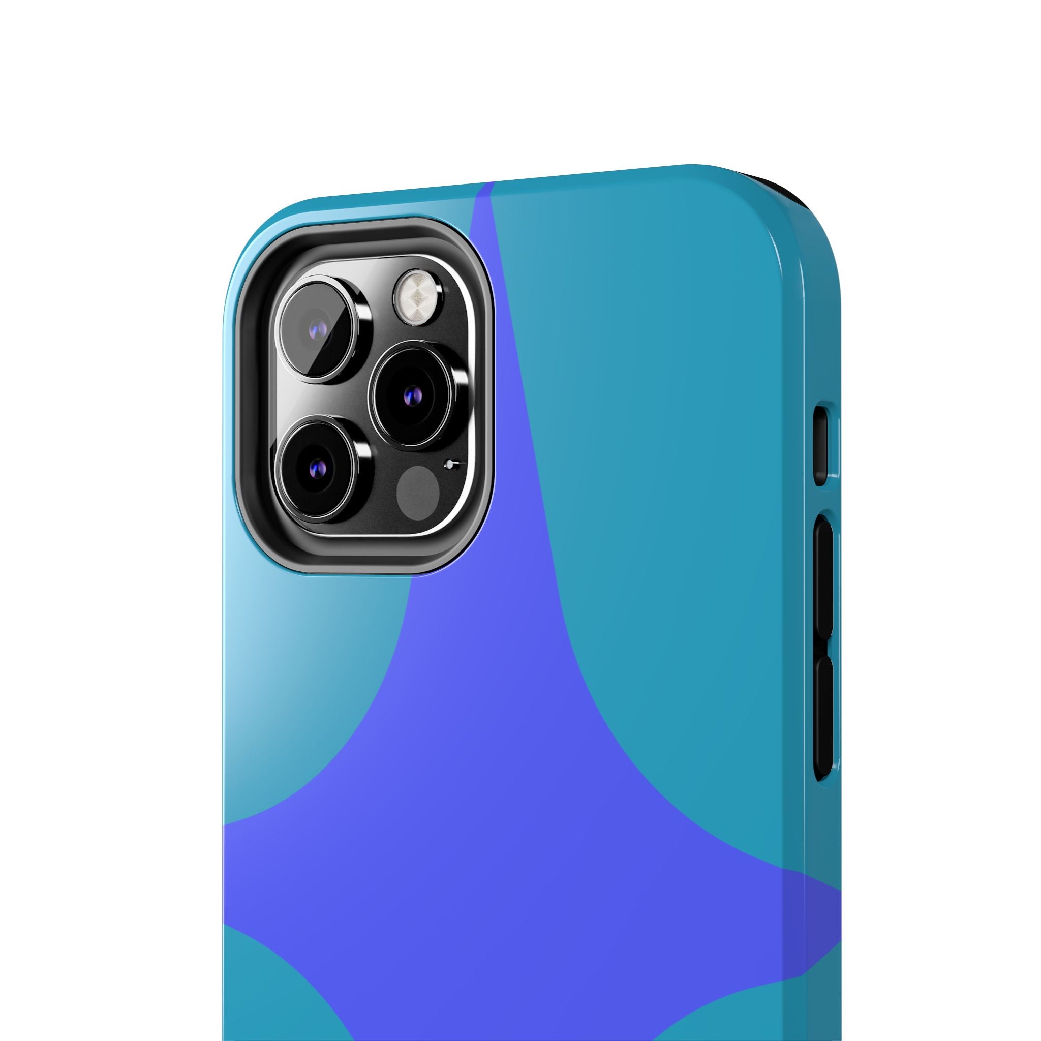 Teal & Indigo Starburst Tough Phone Case — Durable Protective Phone Case
