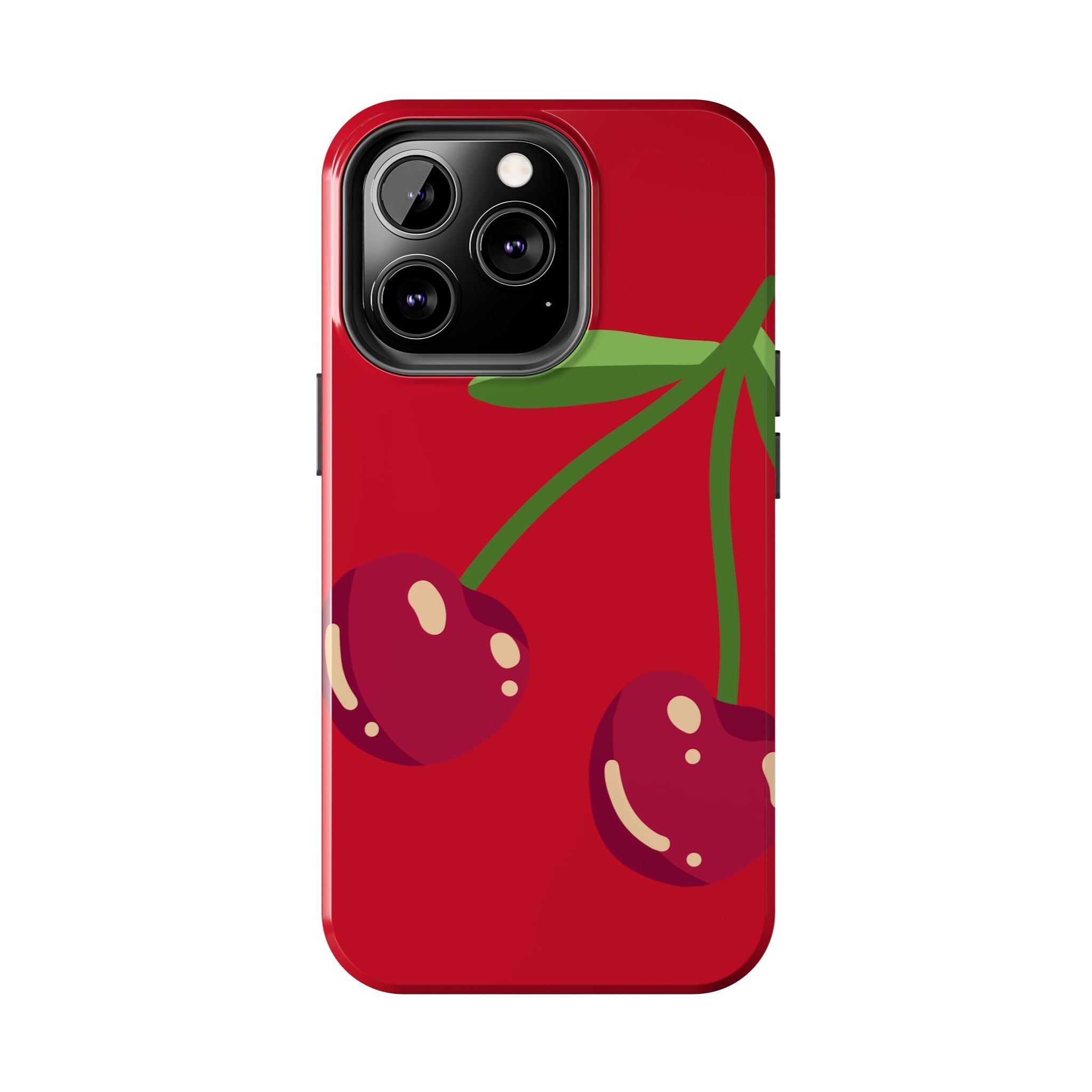 Cherry Red Tough Phone Case — Cute Retro Fruit iPhone Case