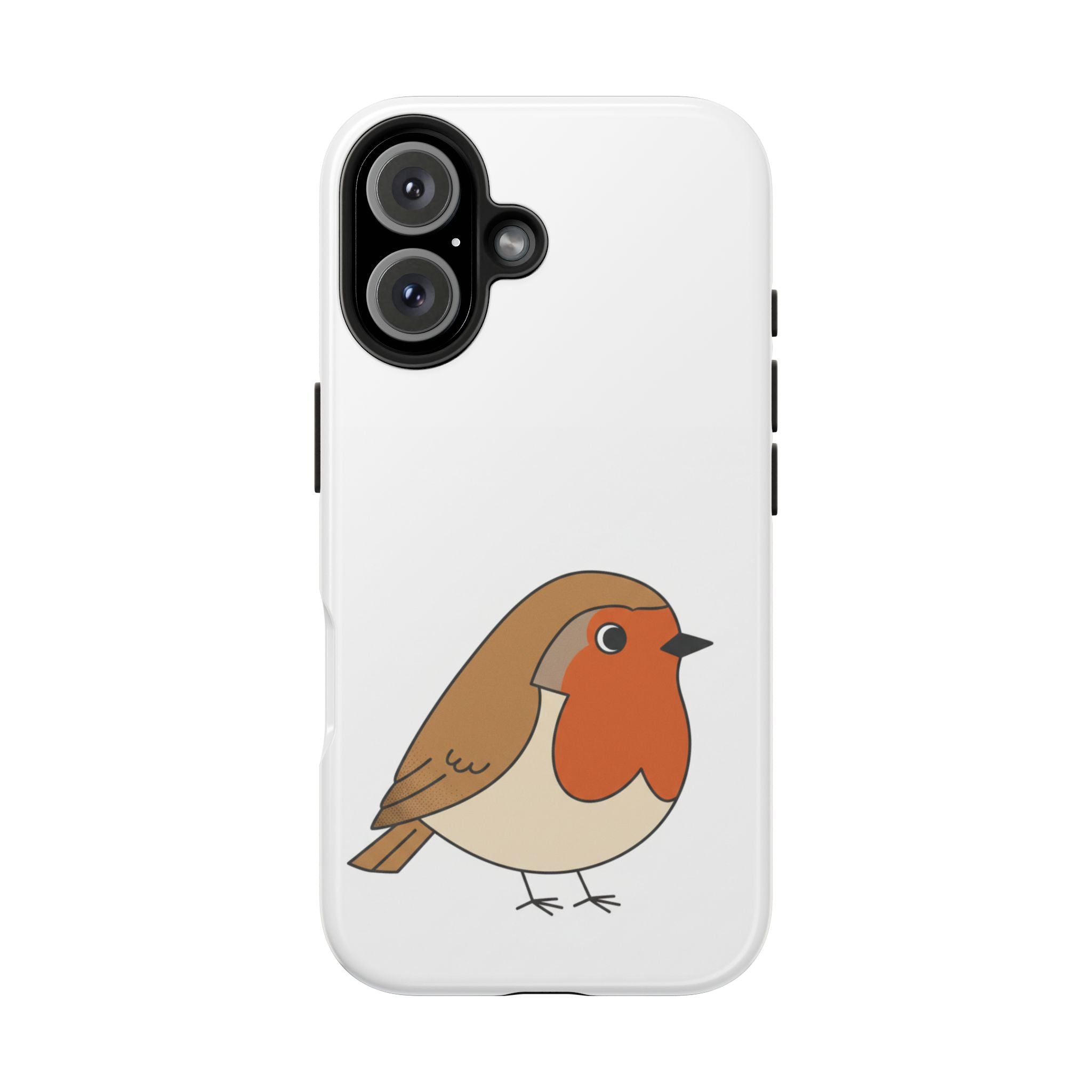 Cute Robin Tough Phone Case — Protective Bird iPhone Case