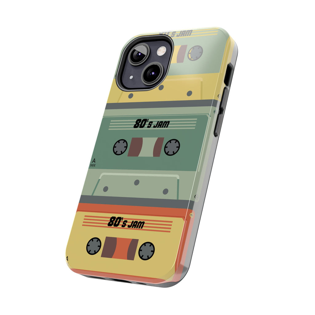 Retro 80s Cassette Tough Phone Case — "80's Jam" Vintage Tape Design
